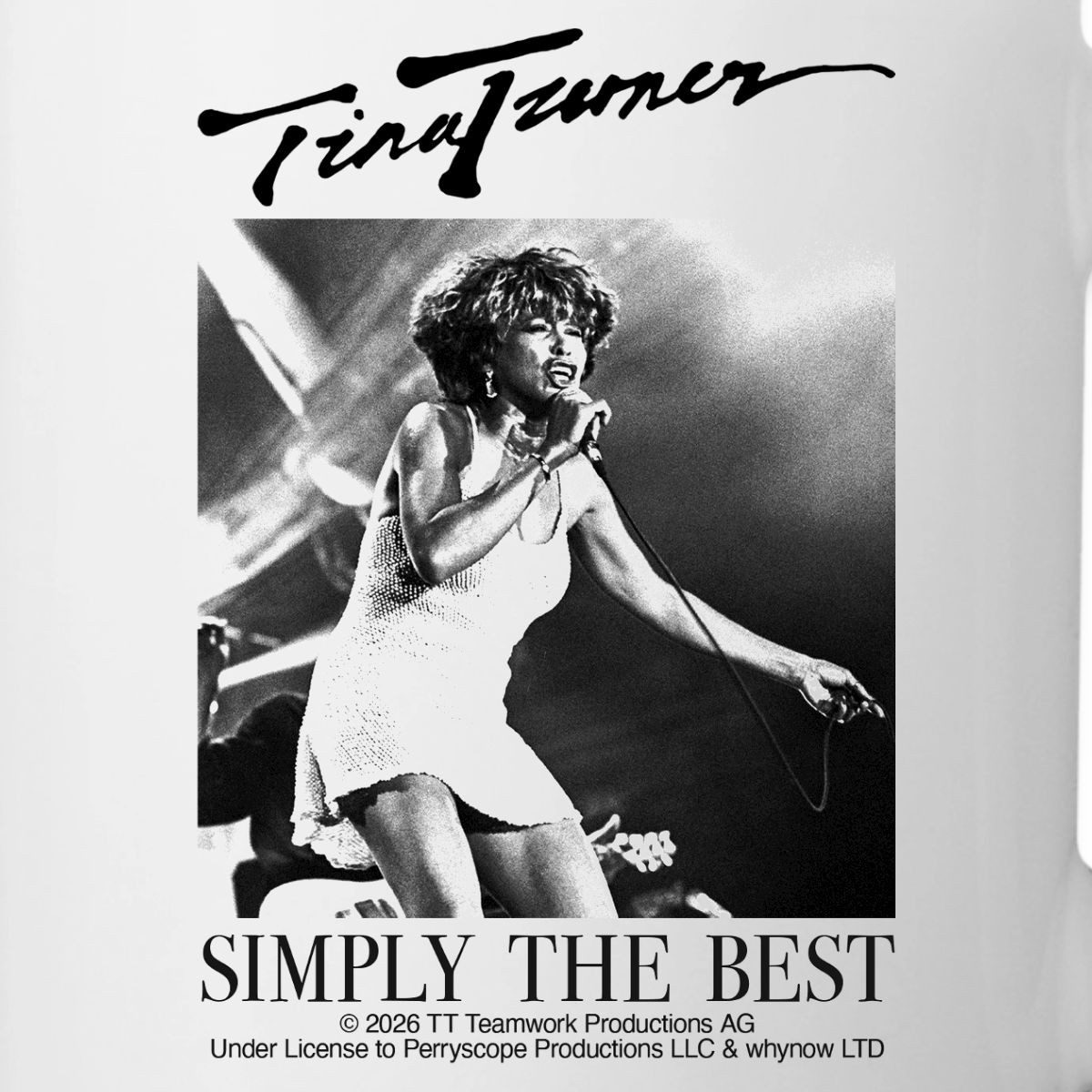 Spreadshirt Tasse Tina Turner Simply The Best Foto Mit Signatur Tasse, Keramik