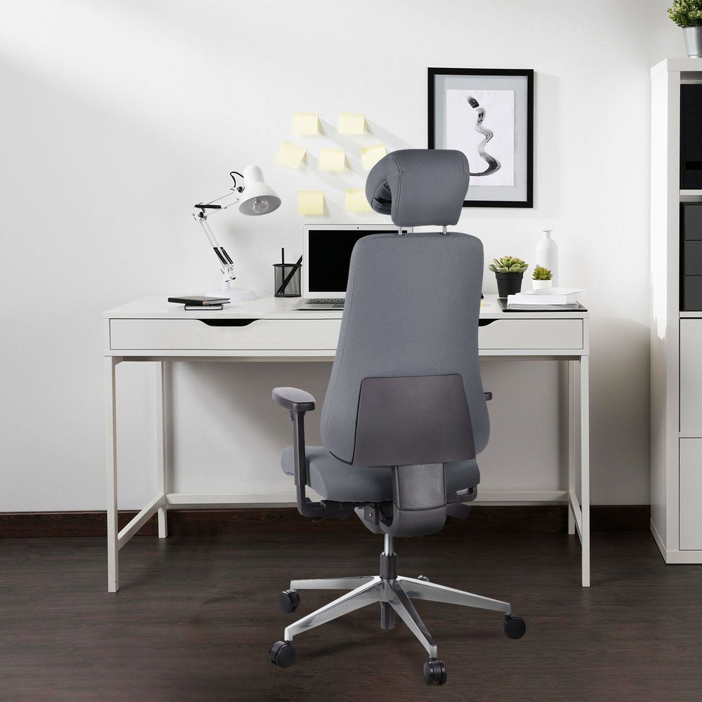 hjh OFFICE Drehstuhl Profi Stoff 400 (1 St), Schreibtischstuhl PRO-TEC Anthrazit Bürostuhl ergonomisch