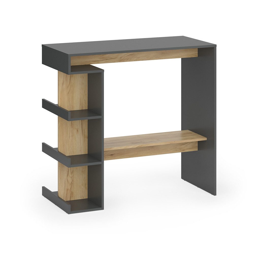 Vicco Bartisch Dana, Anthrazit/Goldkraft Eiche/Goldkraft Eiche, 108 x 50 cm günstig online kaufen