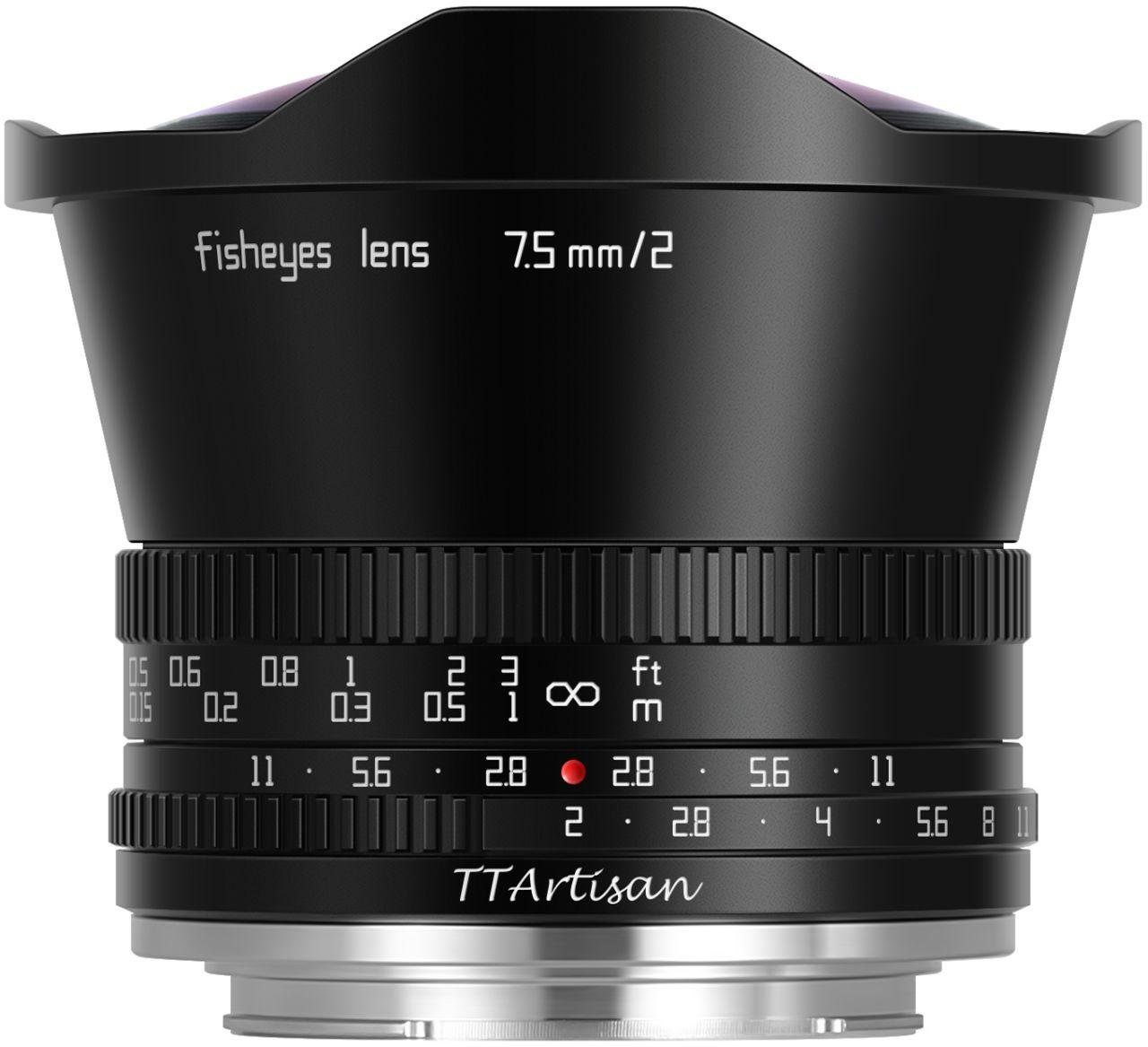 TTArtisan 7,5mm f2,0 Fisheye MFT Objektiv, Kameraobjektiv