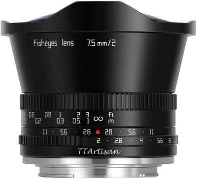 TTArtisan 7,5mm f2,0 Fisheye Fuji X-Mount Objektiv