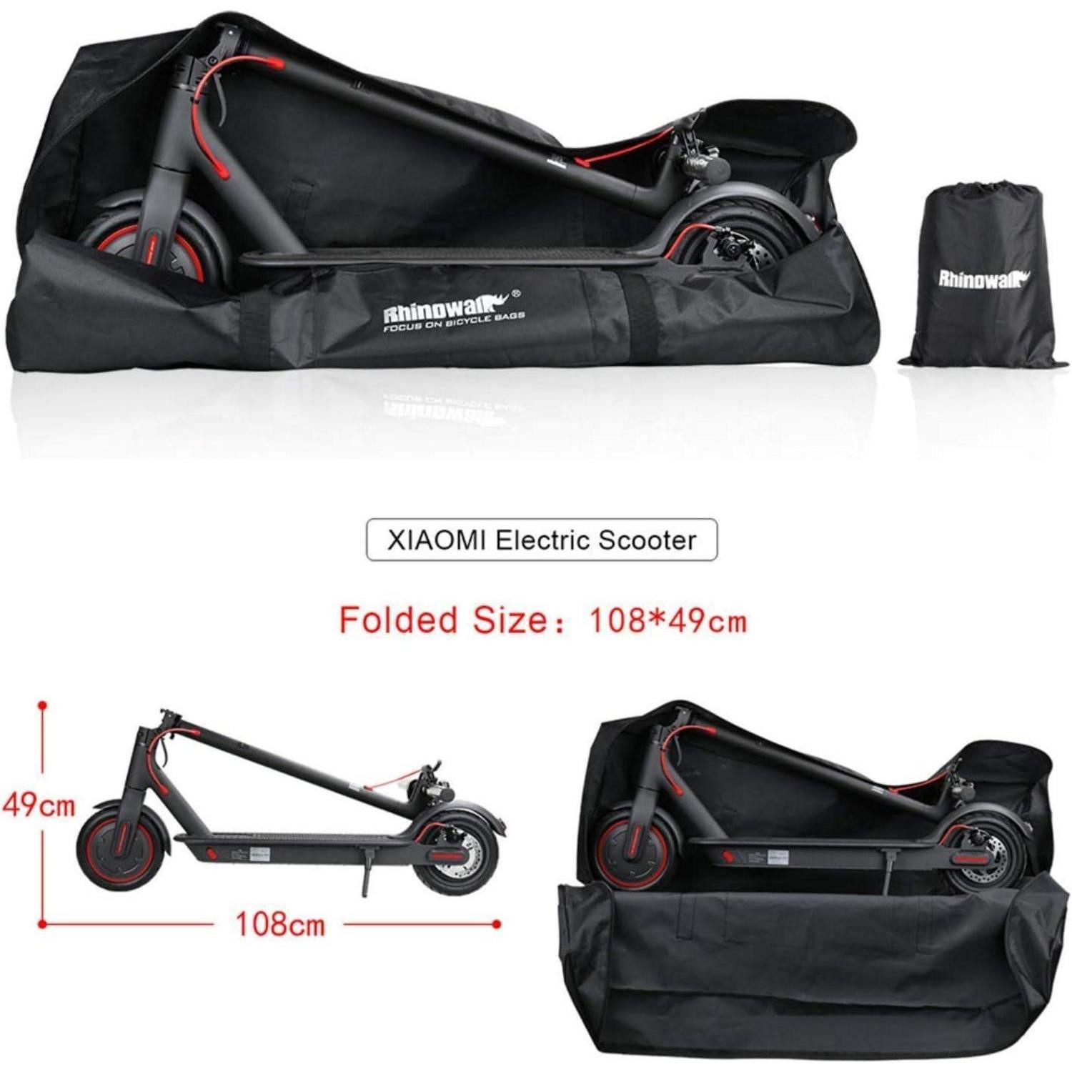 LuxusKollektion Roller-Gepäckträger E-Scooter Transporttasche Elektroroller Tragetasche Faltbar