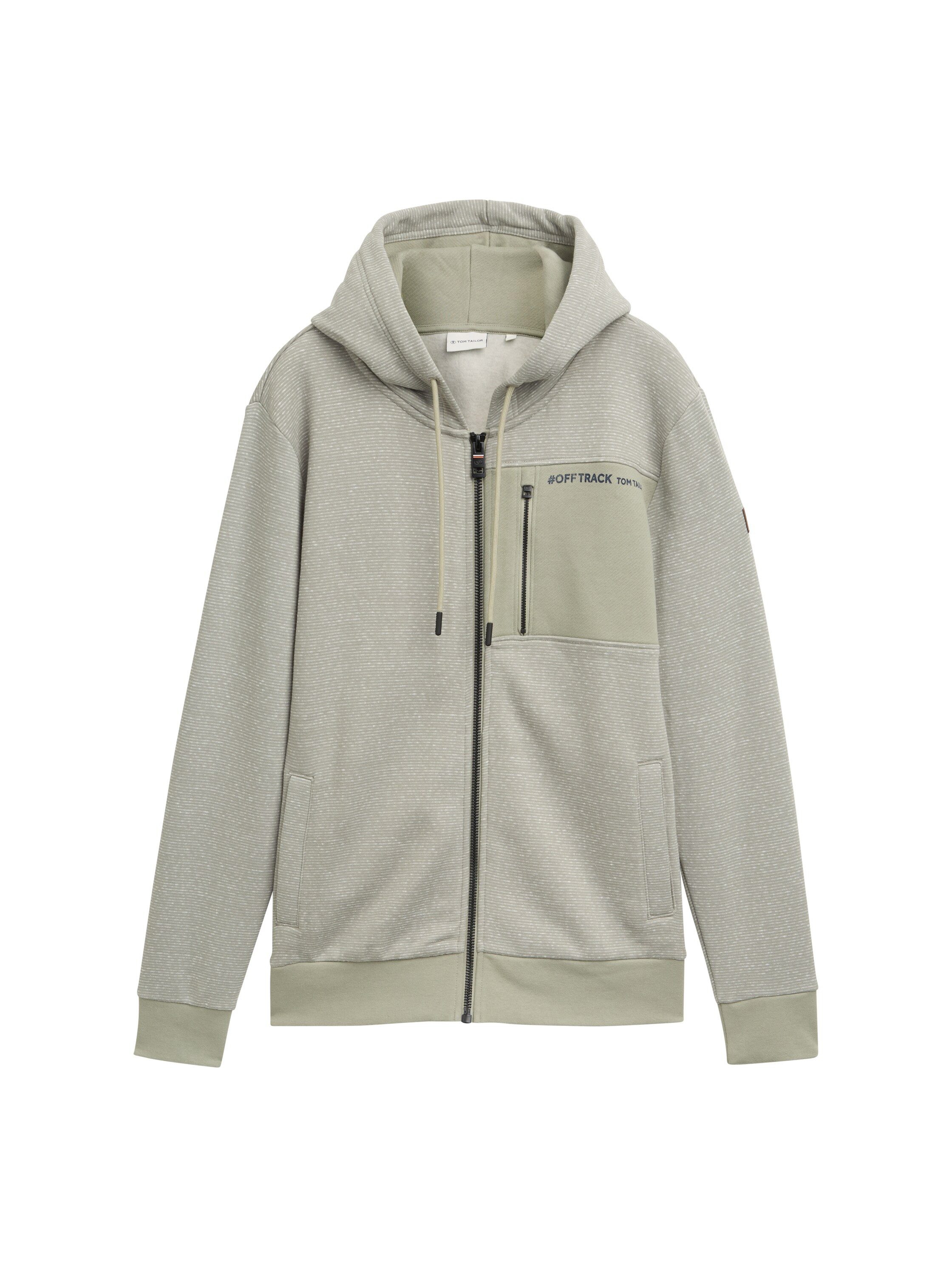 Kapuzenpullover Sweatjacke mit Brusttasche