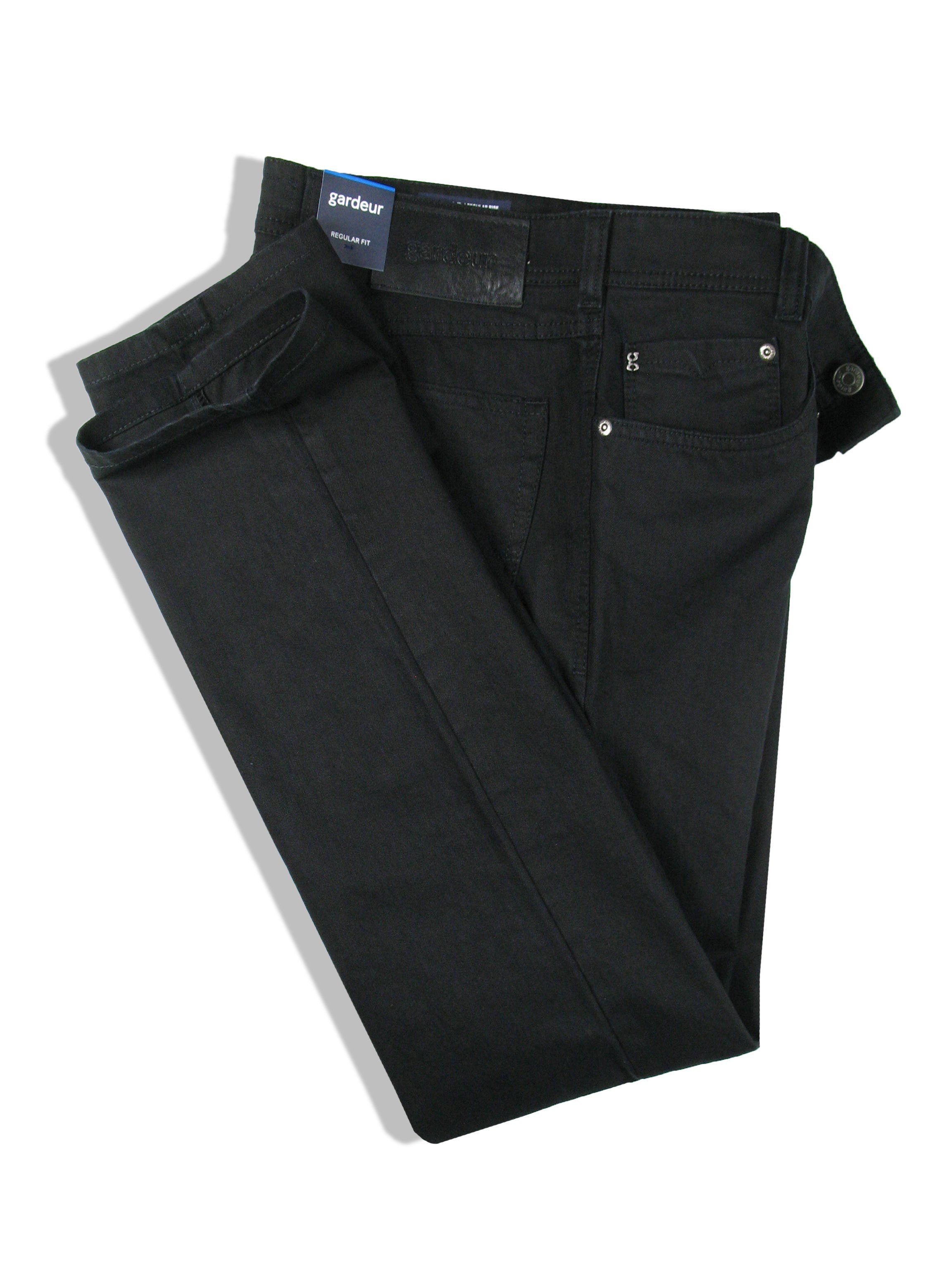 Atelier GARDEUR 5-Pocket-Jeans Nevio Regular Black/Black Fit Denim Stretch-Denim