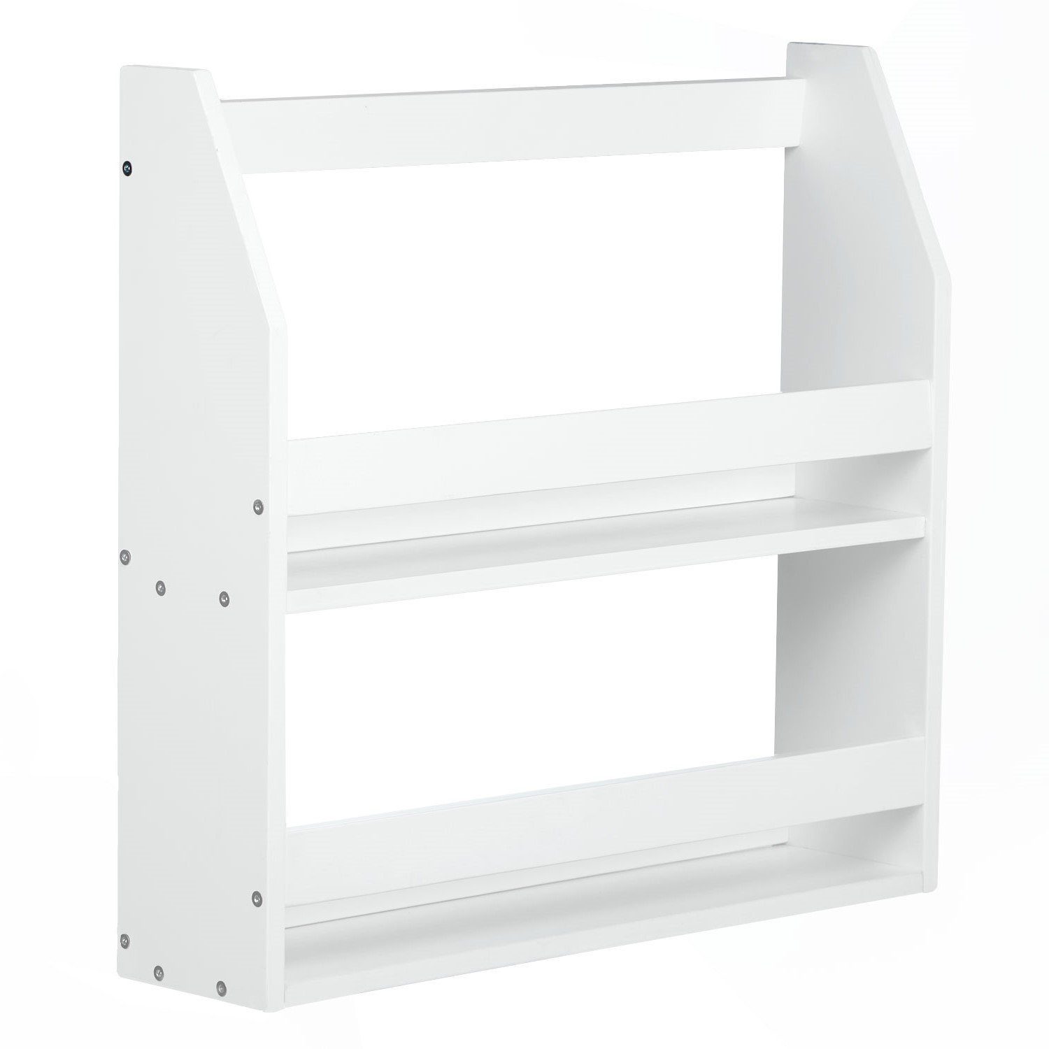 Homestyle4u Wandregal Regal Hängeregal Bücherregal Holzregal Holz Weiß für Hochbett Ablage
