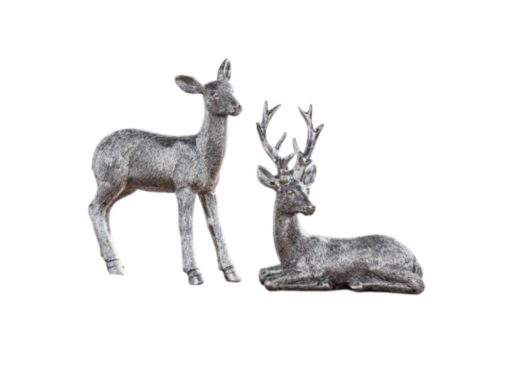 Home-trends24.de Dekofigur Hirsch Reh Figur Tier Rentier Skulptur Landhaus günstig online kaufen