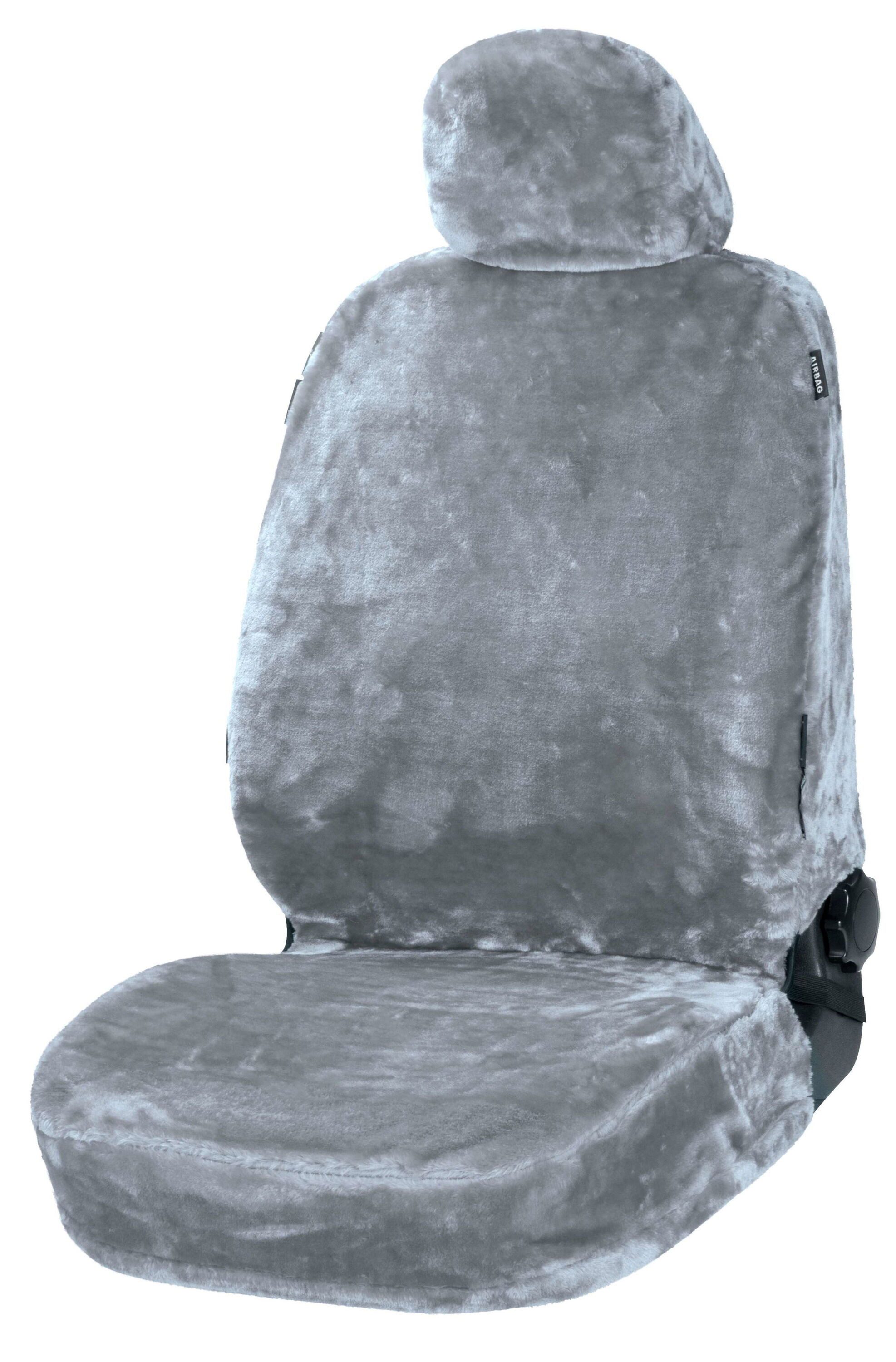 WALSER Autositzbezug Autositzbezug Teddy, 1 Vordersitzbezug 1tlg, 1 Kopfstützenbezug, 2-tlg.