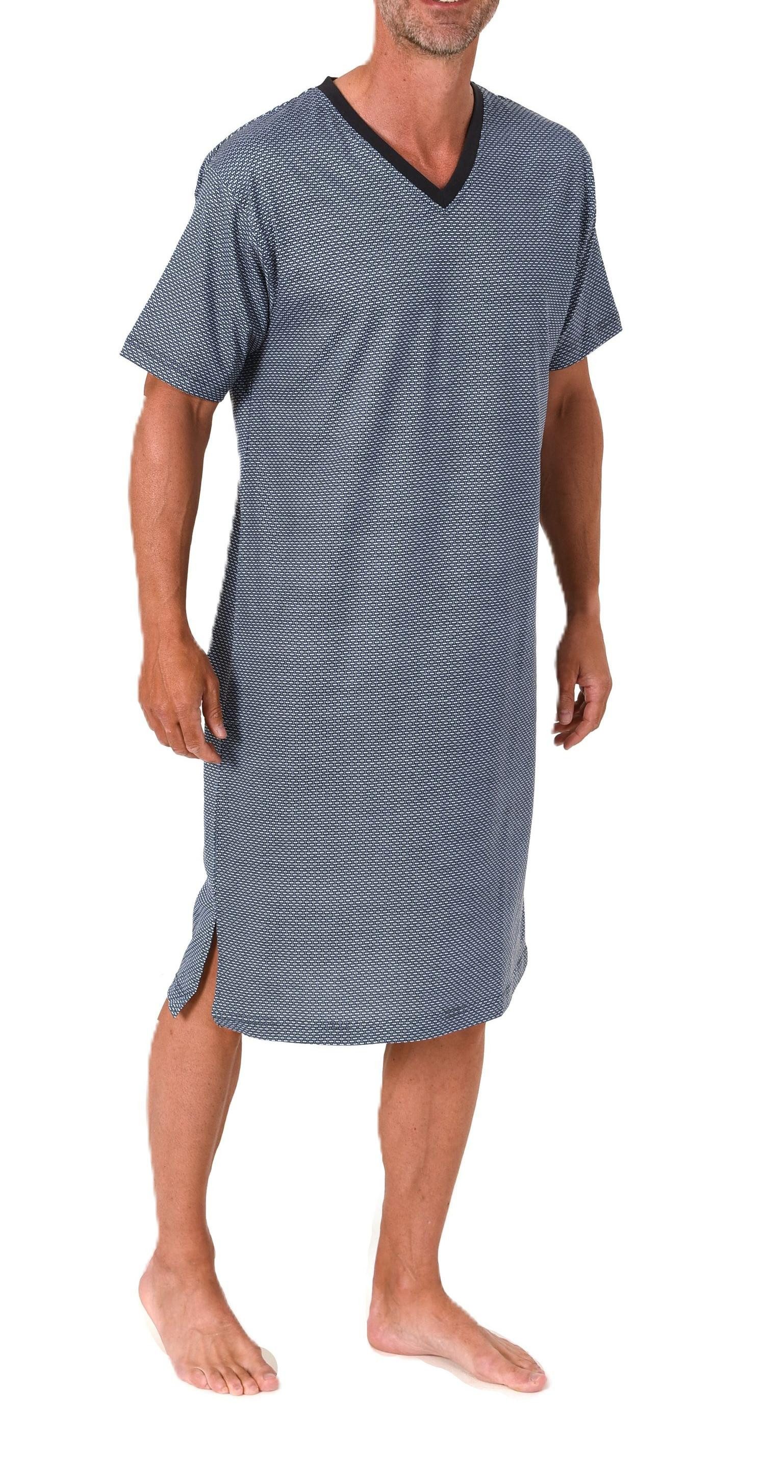 Normann Pyjama Normann Herren kurzarm Nachthemd – auch in Übergrößen günstig online kaufen