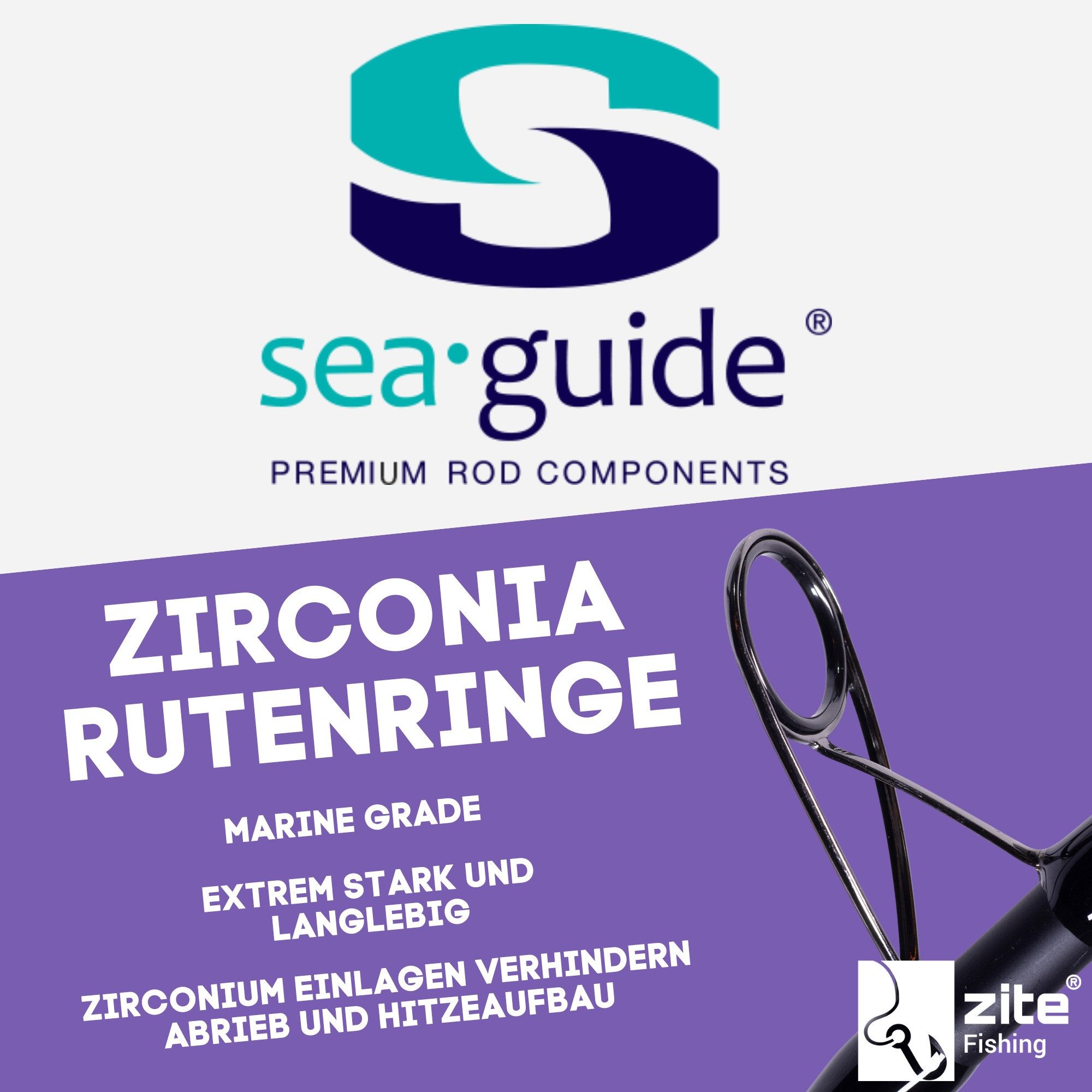 Zite Spinnrute Inzite Pro Stick Perch, Zander & Hecht 30T Carbon Seaguide