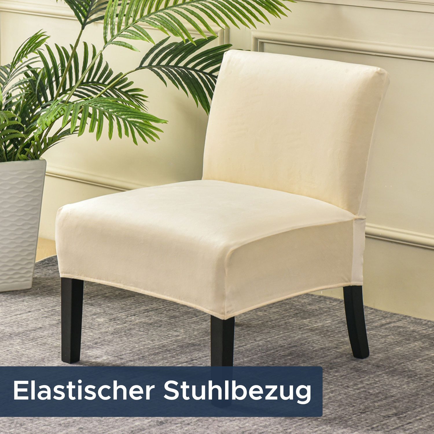 Refttenw Stuhlhusse Stretch Sesselhussen Ohne Armlehnen günstig online kaufen