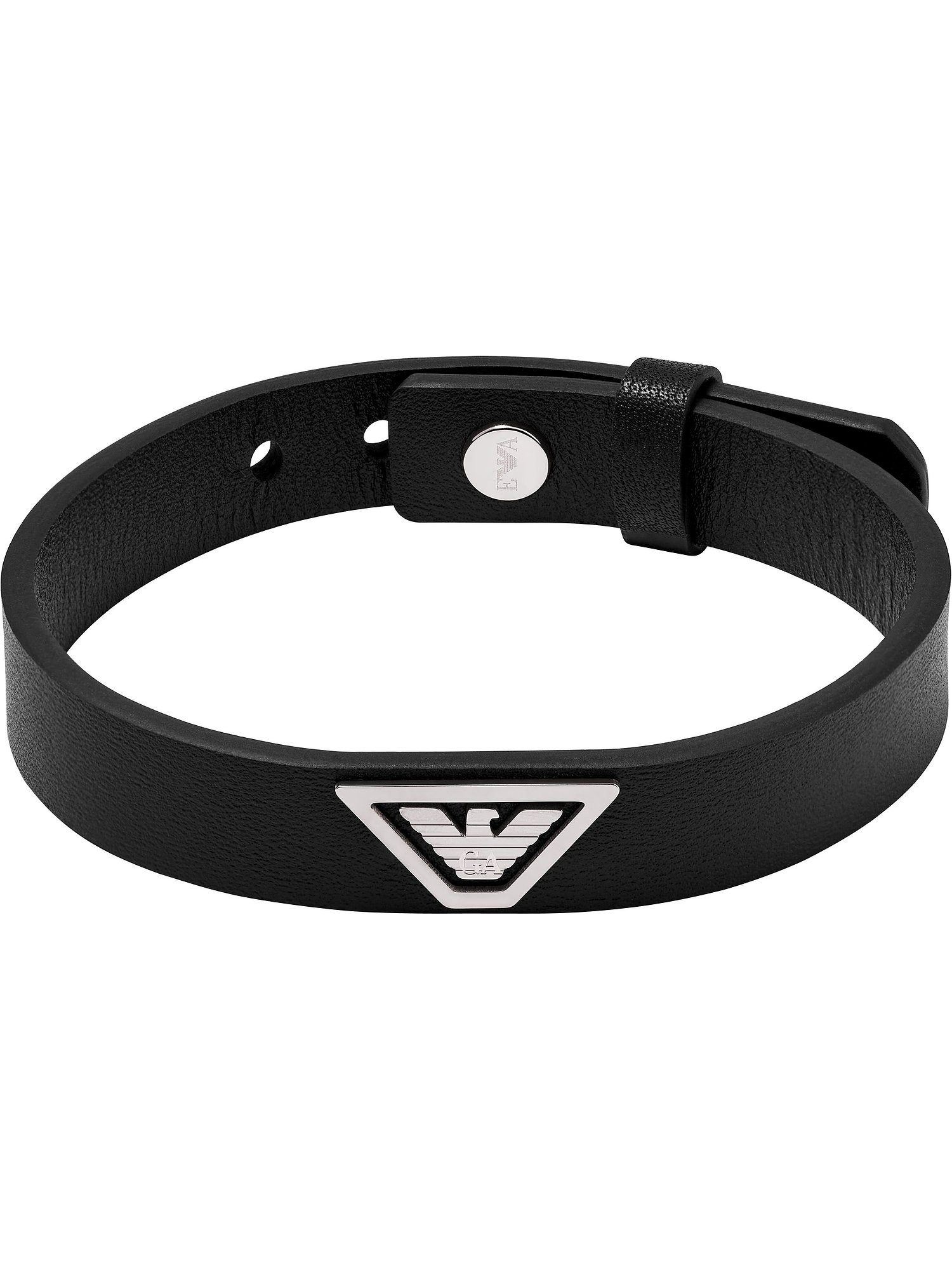 Emporio Armani Armband Emporio Armani Herren-Armband Leder, Edelstahl