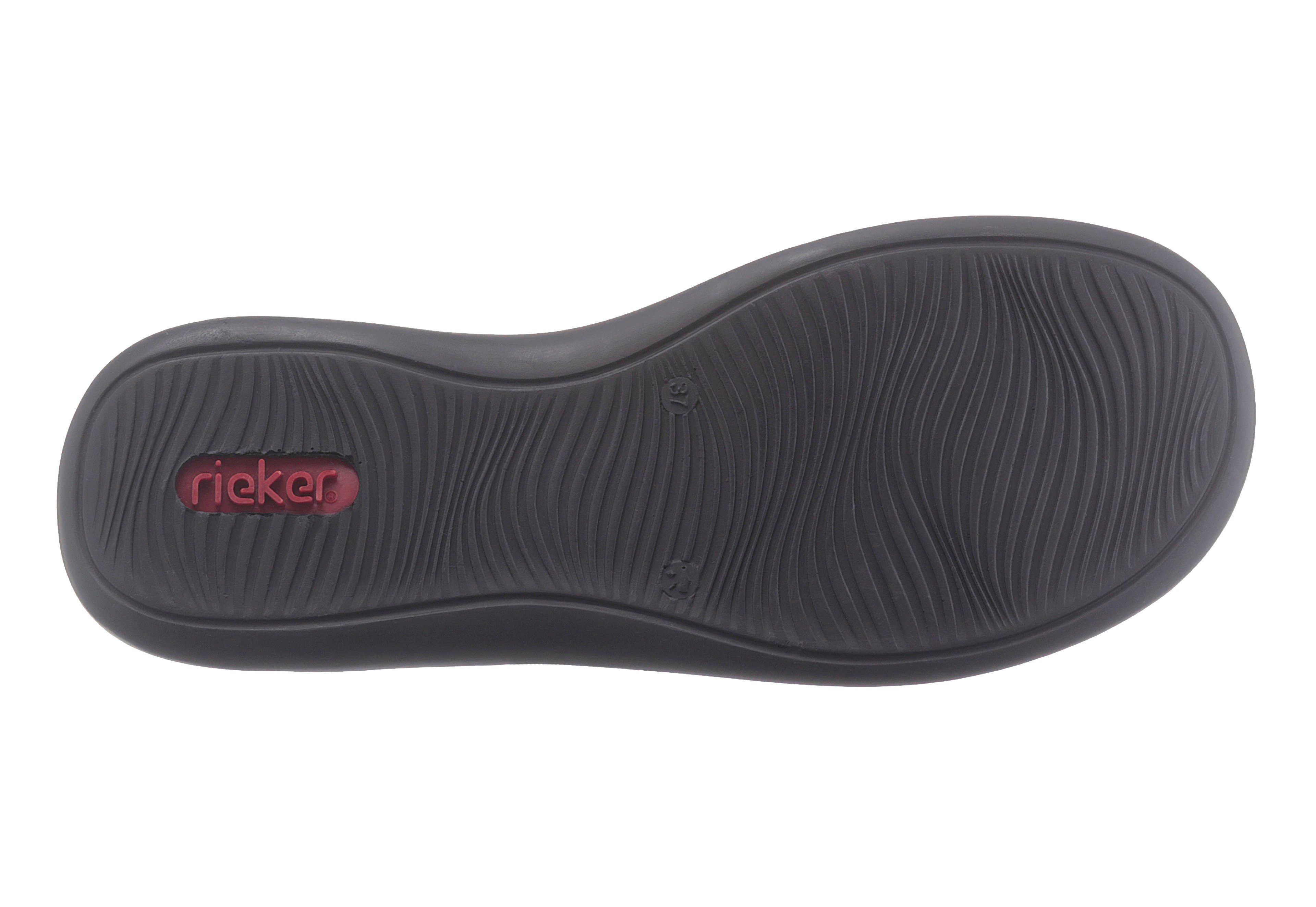 Rieker Slipper Spangenschuh, Schlupfschuh, Komfortschuh mit Klettverschluss