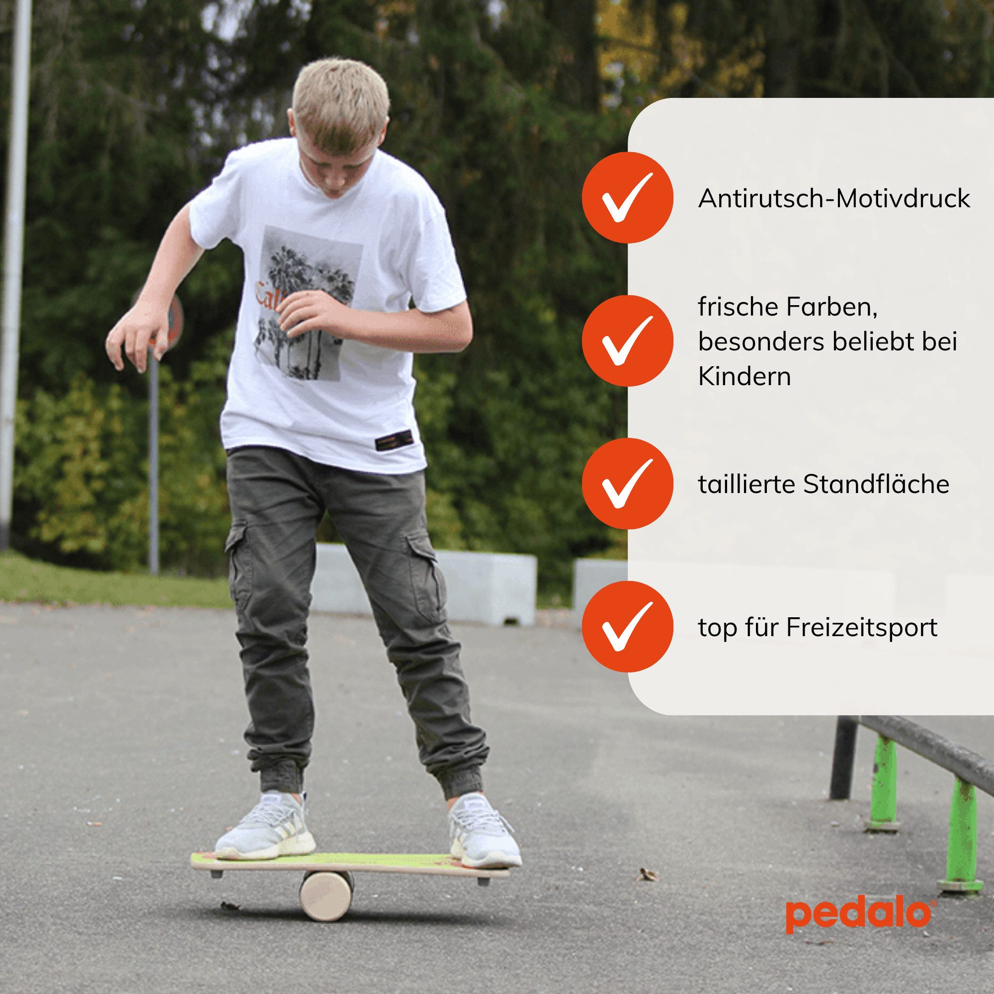 pedalo® Balanceboard Rola-Bola Fun I GleichgewichtstrainerI Koordination I Fun-Sport, Antirutsch-Motivdruck