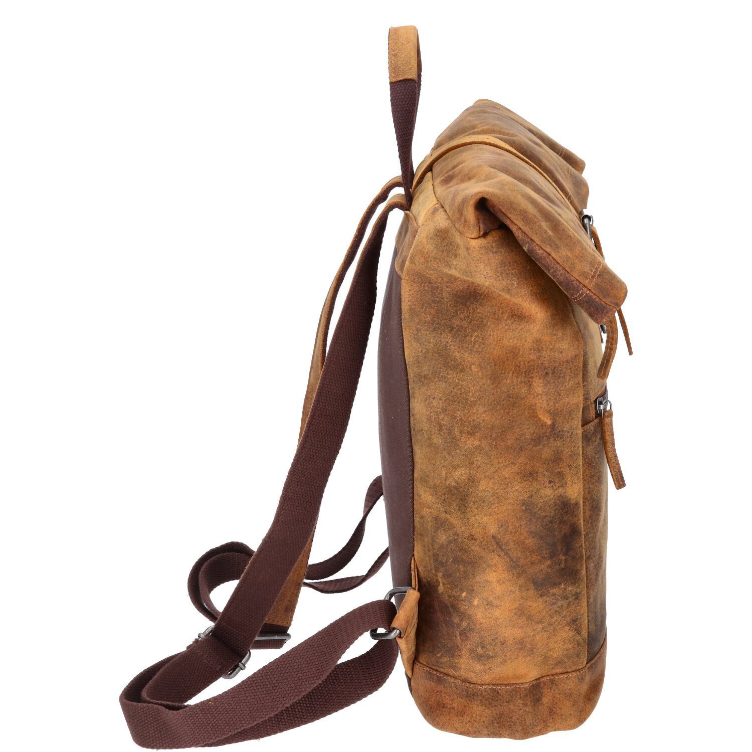 The Skandinavian Brand Freizeitrucksack The Skandinavian Brand Leder Rucksack Hunter tan (1-tlg)