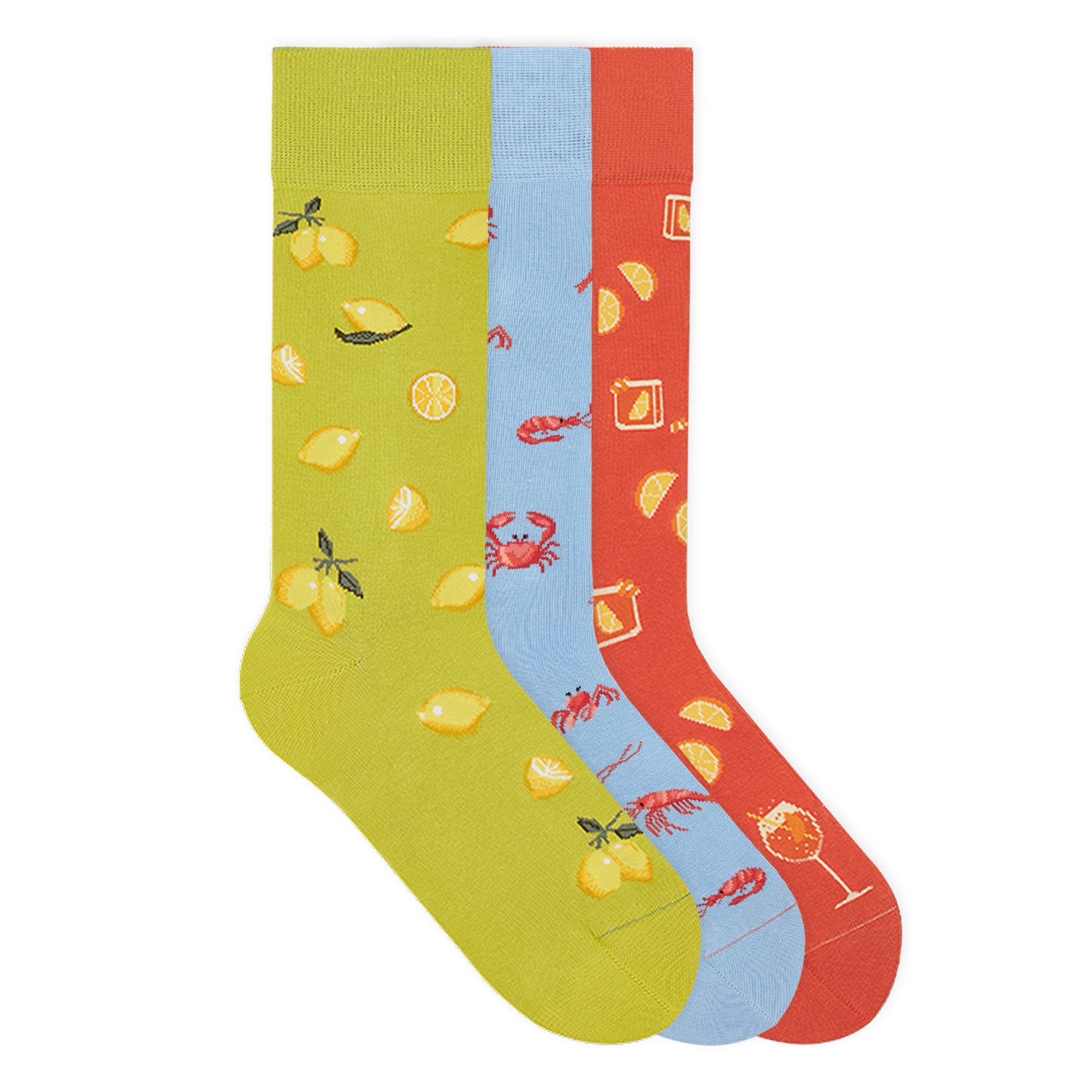 von Jungfeld Socken Seasonal Icon Bundle Bio-Baumwolle 36-46 Unisex (3-Paar, 3 Paar)