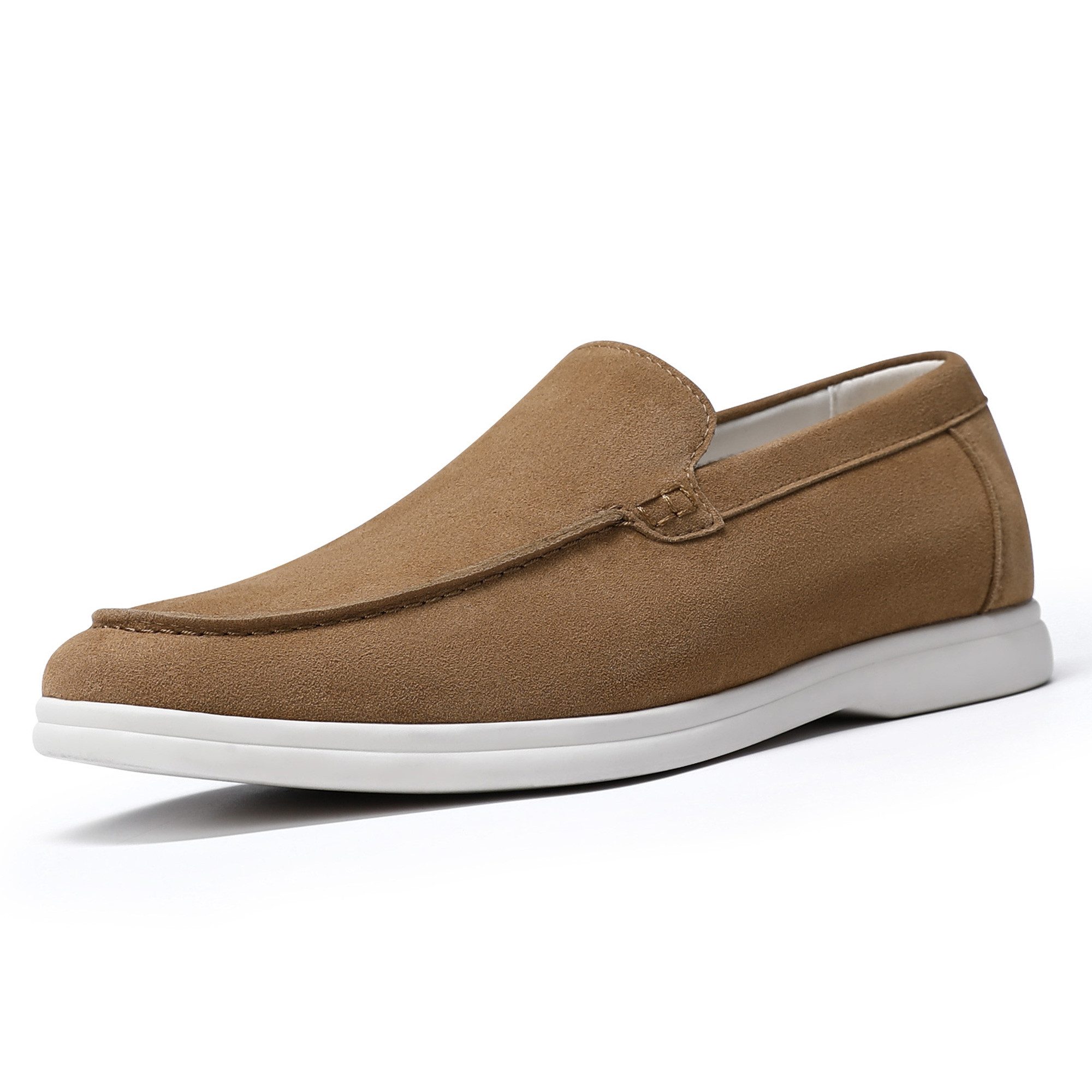 Allthemen Loafer aus Wildlederoptik Mokassins Herren Slipper casual Halbsch günstig online kaufen
