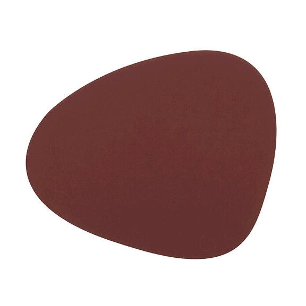 LIND DNA Platzset Tischset L 37x44 cm Curve Nupo red, (1-St), Tischset, 37,00cm, Naturkautschuk, rot