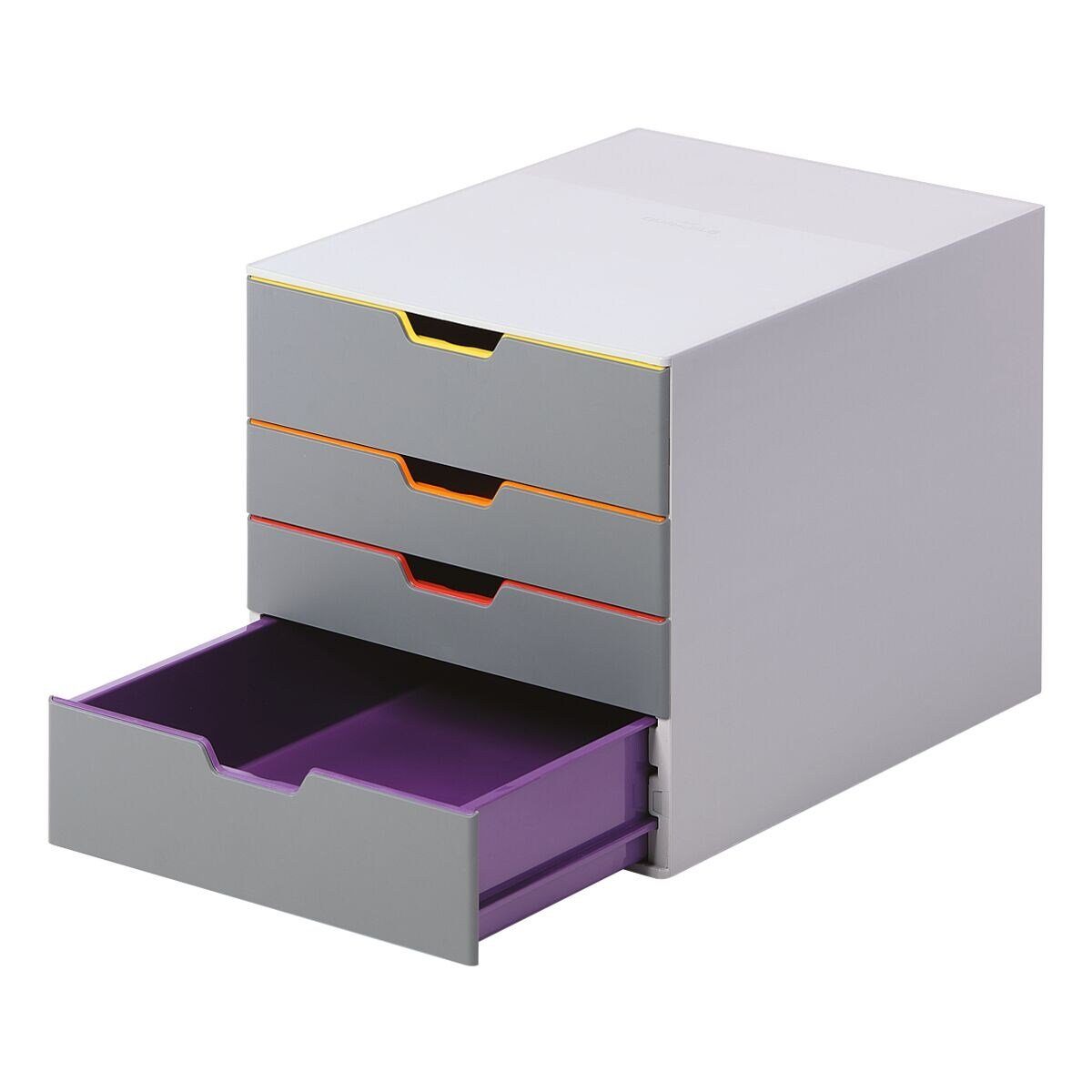 DURABLE Schubladenbox VARICOLOR® 4, mit 4 Schubladen, geschlossen, stapelbar
