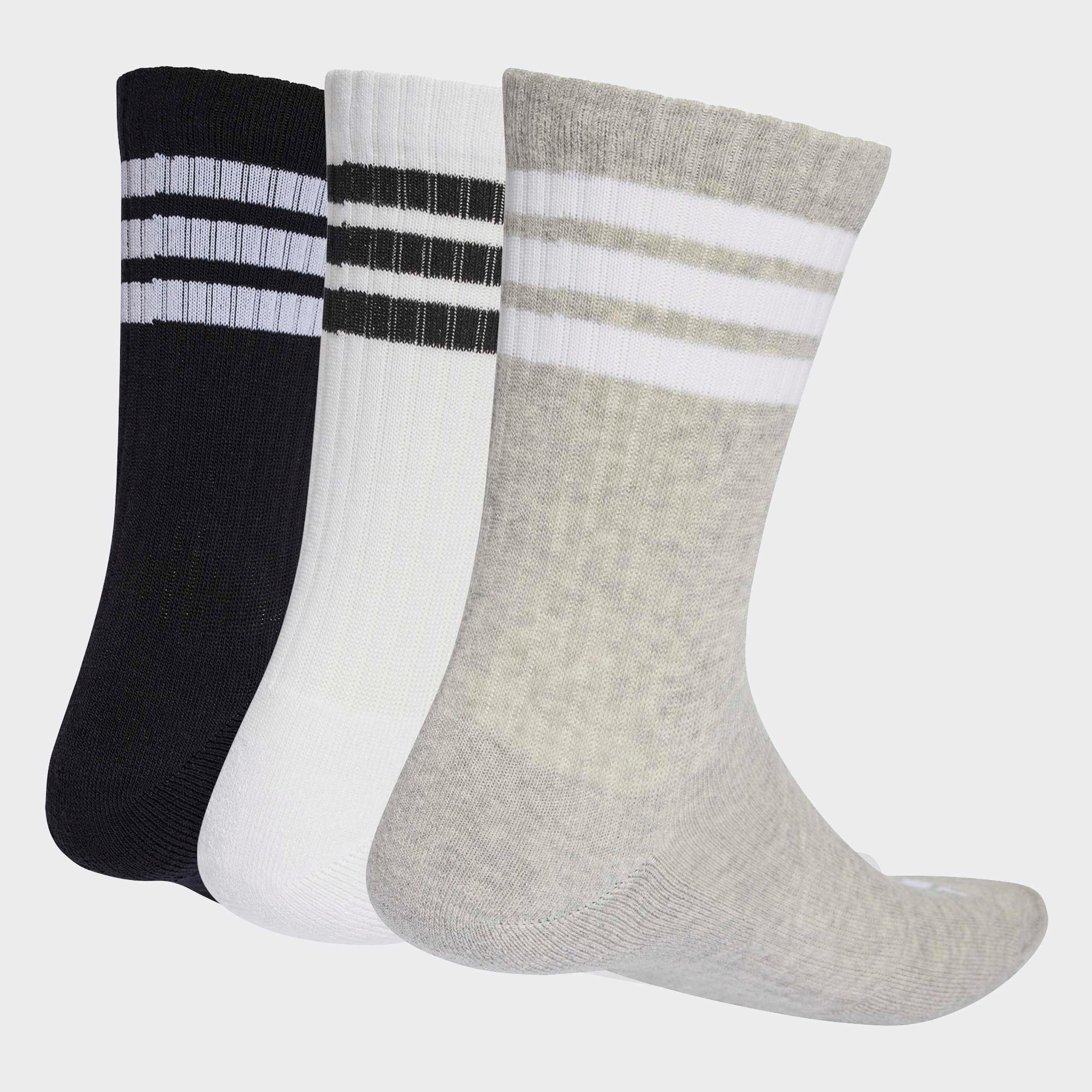 adidas Performance Sportsocken 3-STREIFEN, KNÖCHELLANG, MIT POLSTERUNG, 3ER-PACK (3-Paar) für sportive Aktivitäten und Fitness, 3er-Pack, neutraler Schnitt