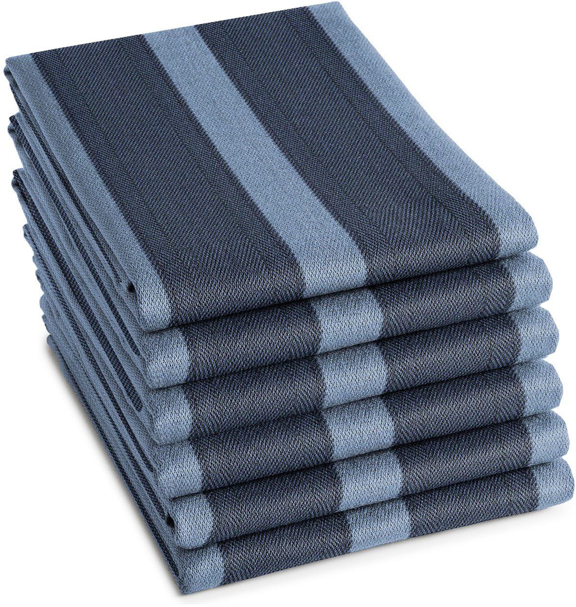 cm (Set, 65 denim DDDDD x 6-tlg), Baxter, Jacquard-Gewebe, Geschirrtuch 60