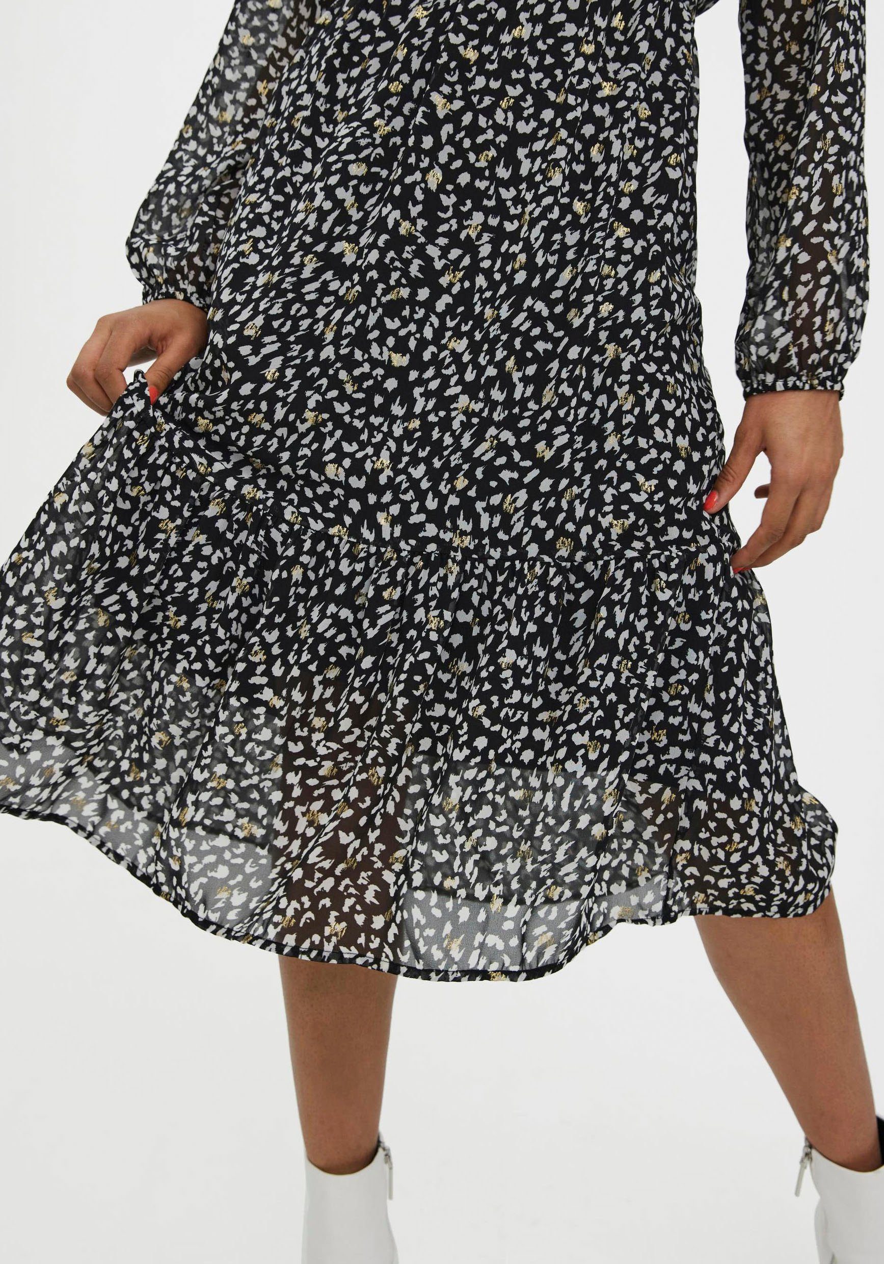 Vero Moda L/S WVN CALF Chiffonkleid VMNINI DRESS