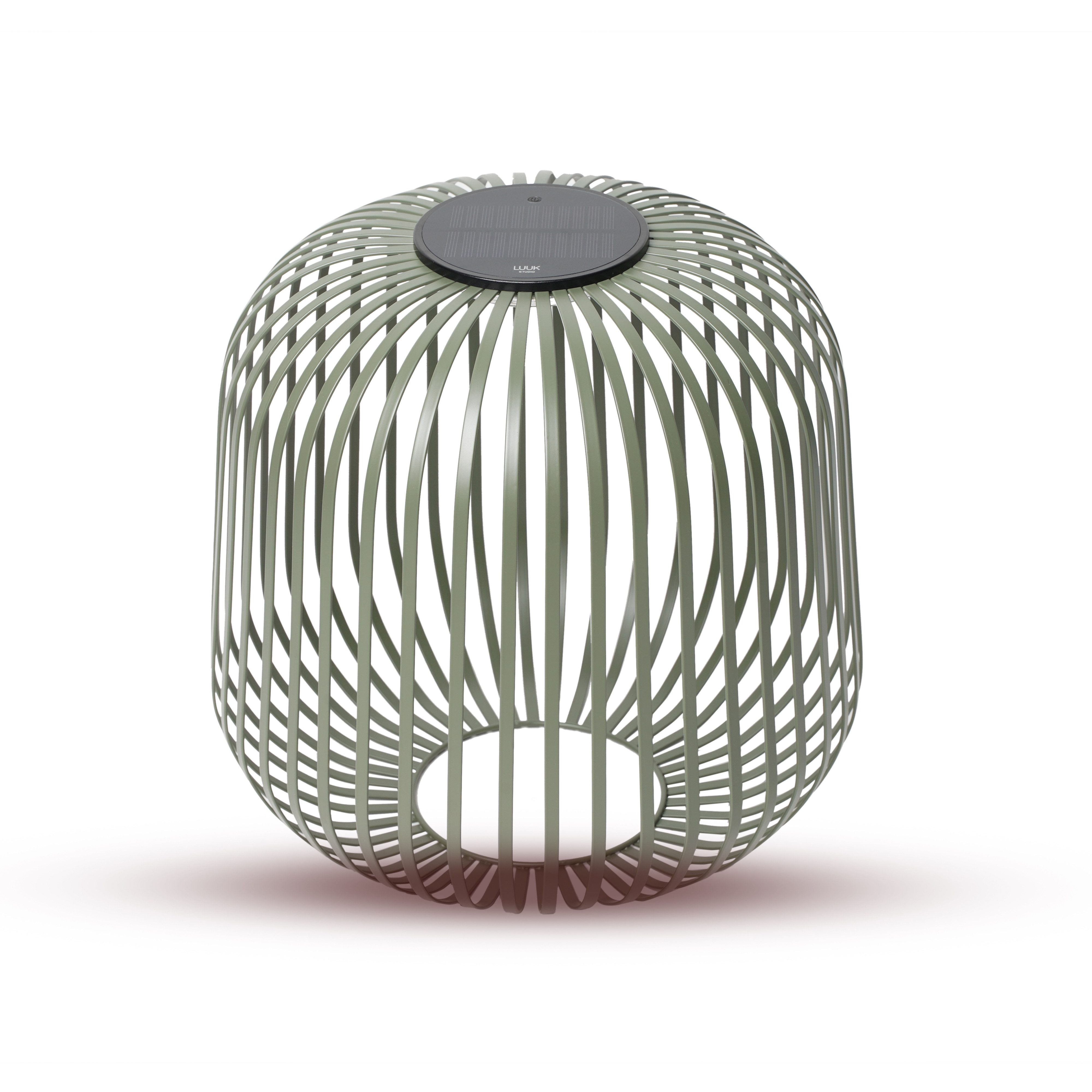 LUUK Studio LED Solarleuchte SOLIS, LED fest integriert, warmweißes Licht (2700 K), Tageslichtweiß, Kabellose LED Laterne mit herausnehmbaren Solarmodul