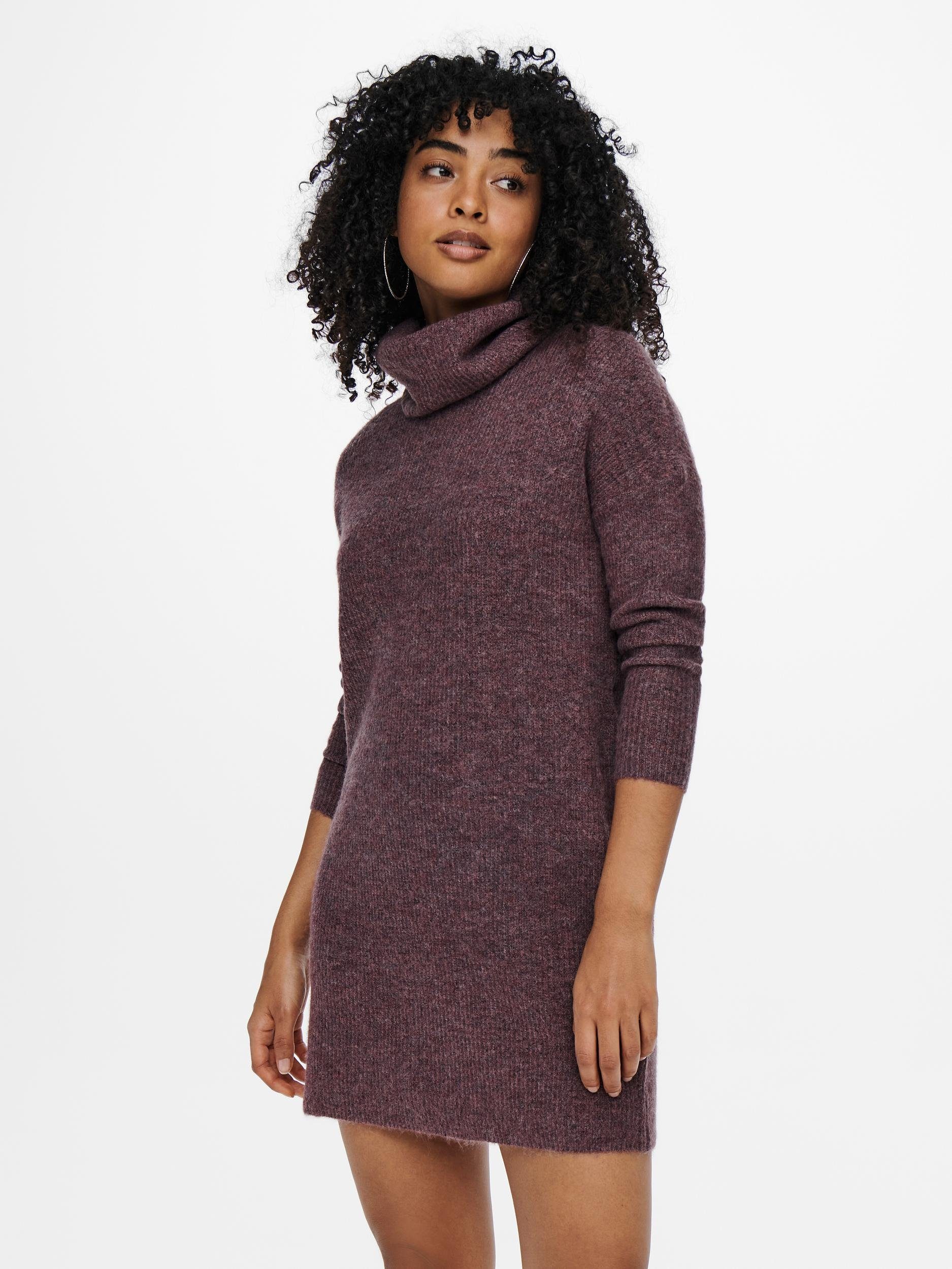 ONLY Strickkleid ONLJANA L/S COWLNCK DRESS col. rose brown melange | Strickkleider