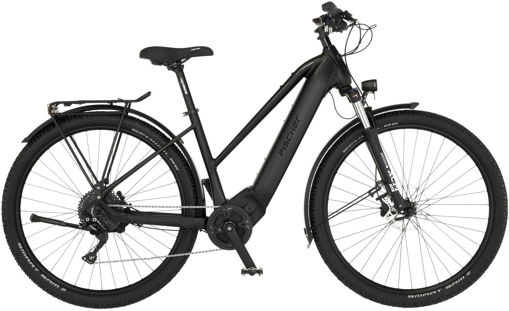 FISCHER Fahrrad E-Bike TERRA 8.0i 45, 10 Gang Shimano Deore Schaltwerk, Kettenschaltung, Mittelmotor, 711 Wh Akku, (mit Fahrradschloss) | E-Mountainbikes