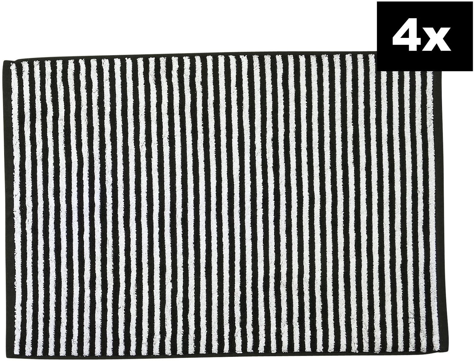 done.® Badematte DAILY SHAPES Stripes 4er-Set, Höhe 5 mm, fußbodenheizungsg günstig online kaufen