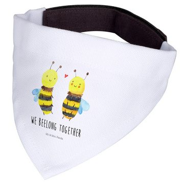 Mr. & Mrs. Panda Hundefliege Biene Verliebt - Weiß - Geschenk, kleine Hunde, klein, Hummel, Tuch, Polyester