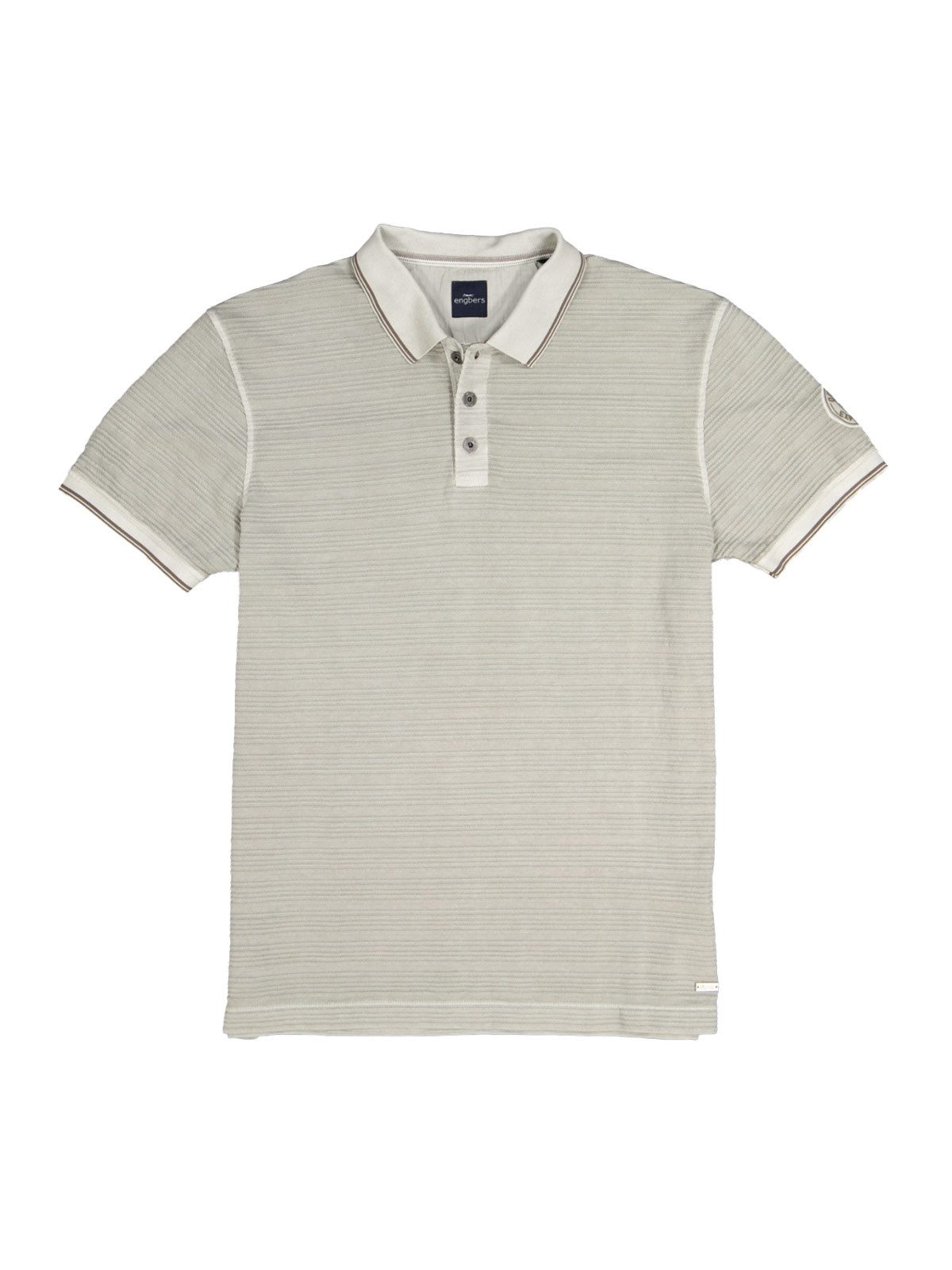 Engbers Poloshirt Herren Polo-Shirt strukturiert, Braunbeige