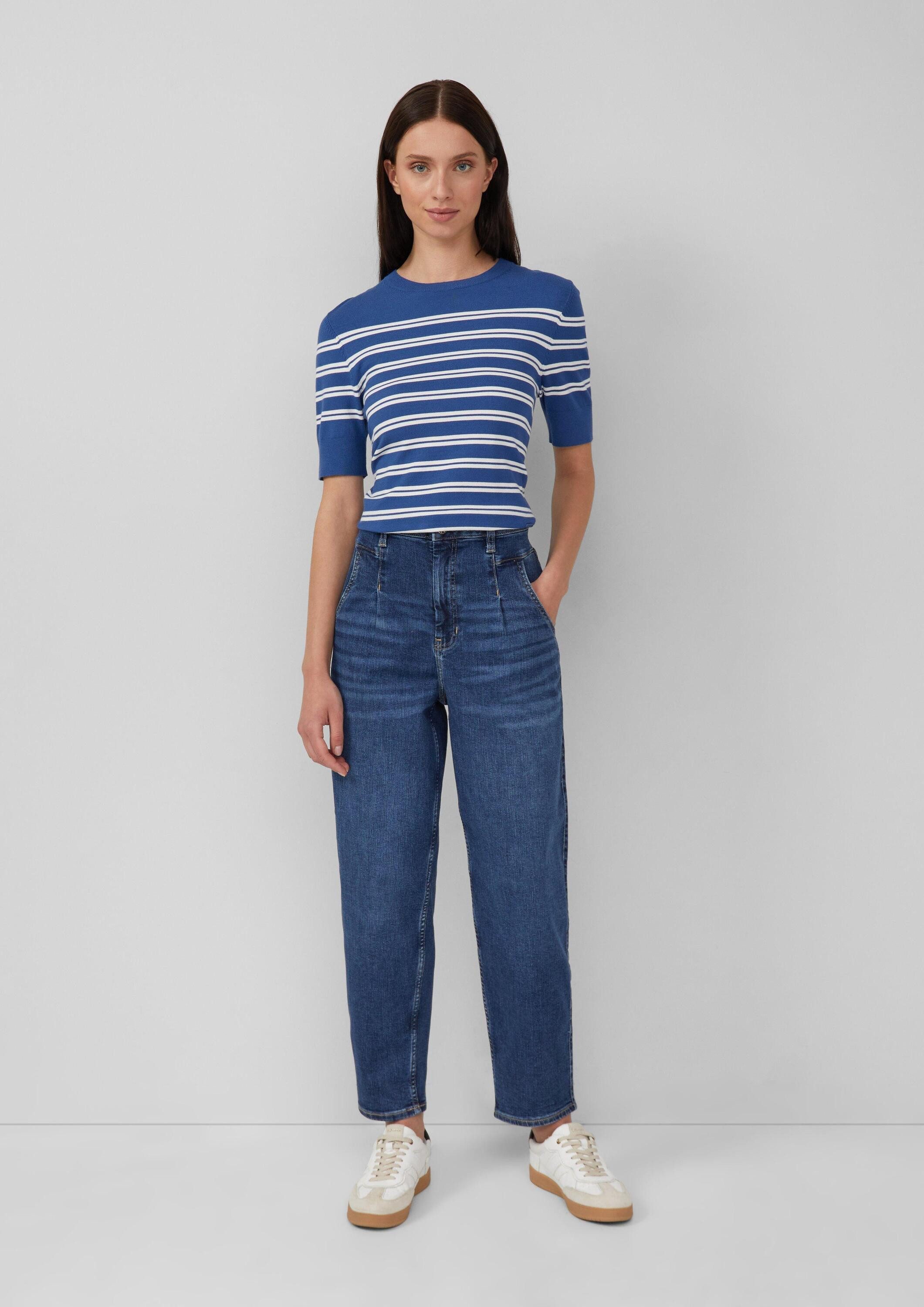 s.Oliver Weite Jeans Jeans-Hose Ankle Jeans / Regular Fit / High Rise / Bar günstig online kaufen