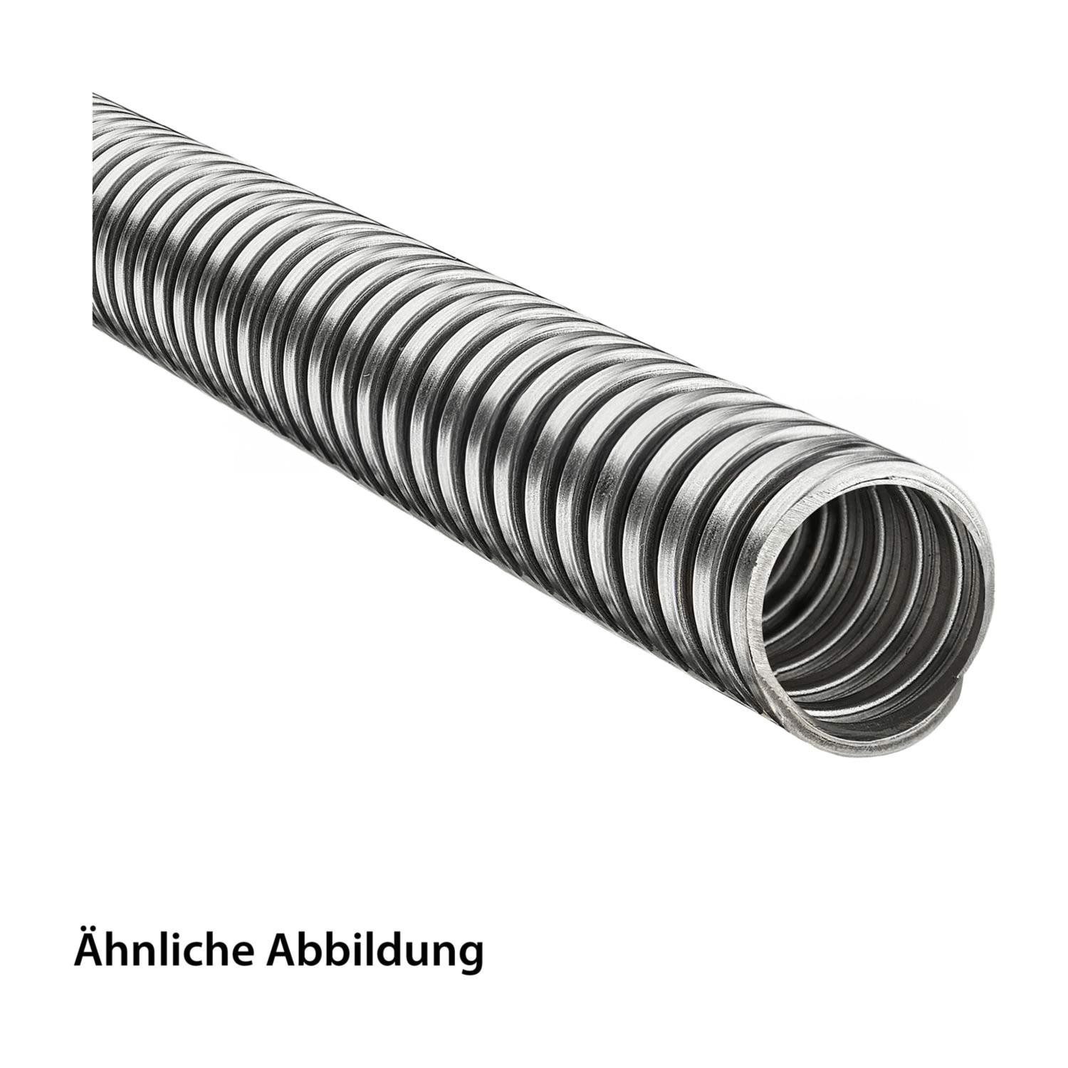 Flexa Wellschlauch Titel:SPR-VA Metallschutzschlauch eingehaktes Profil VA blank AD 2,9m