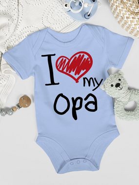 Shirtracer Shirtbody I love my Opa I Geschenk Vatertag Baby