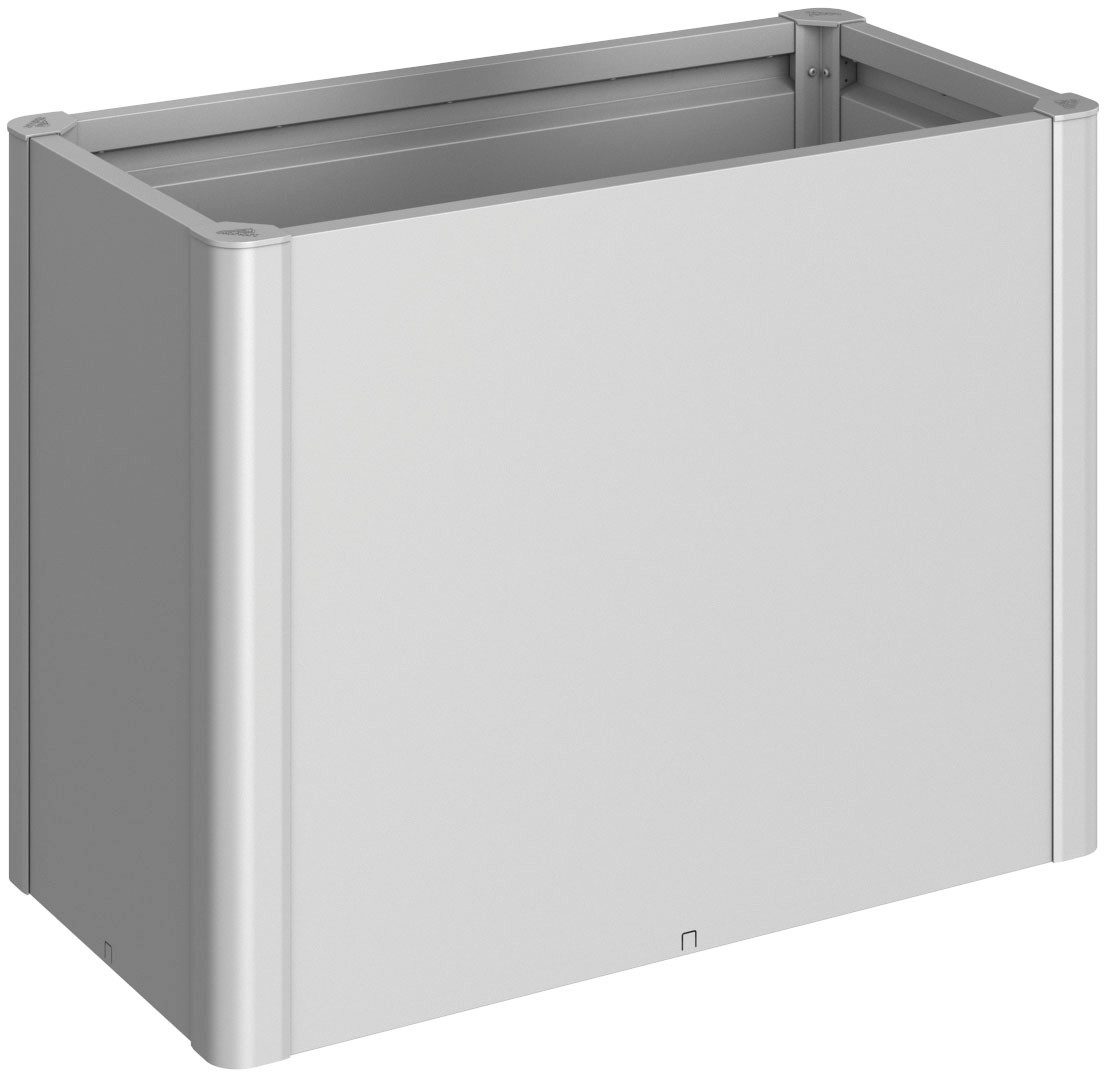 Biohort Hochbeet 1x0,5 silber-metallic, 102x53x77 cm, extrem langlebig, aus Metall