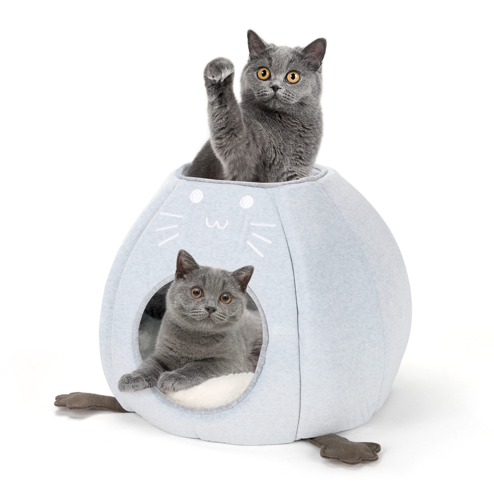 NAIMP Tierbett Katzenbett Faltbare Katzenhöhle Katzenhaus günstig online kaufen