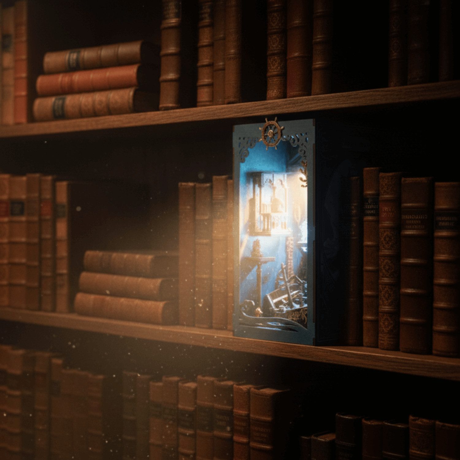MagicHolz Buchstütze Deep Sea Treasures Book Nook
