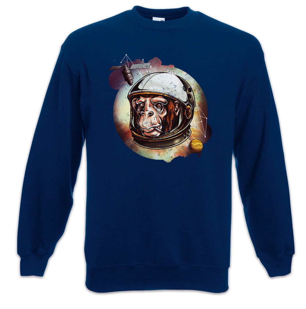 Sweatshirt Chimp Astronaut Sweatshirt Raumfahrt Cosmonaut Affe Schimpanse Love