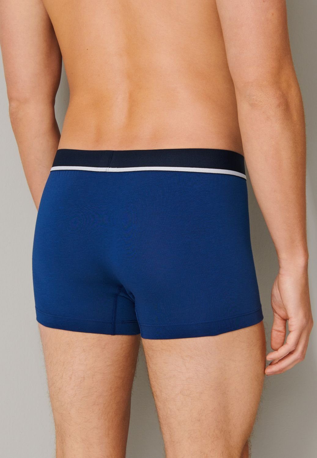 Organic Webgummibund, (6-St) schwarz Boxershorts Schiesser im blau navy Pack / Cotton / 6er mit