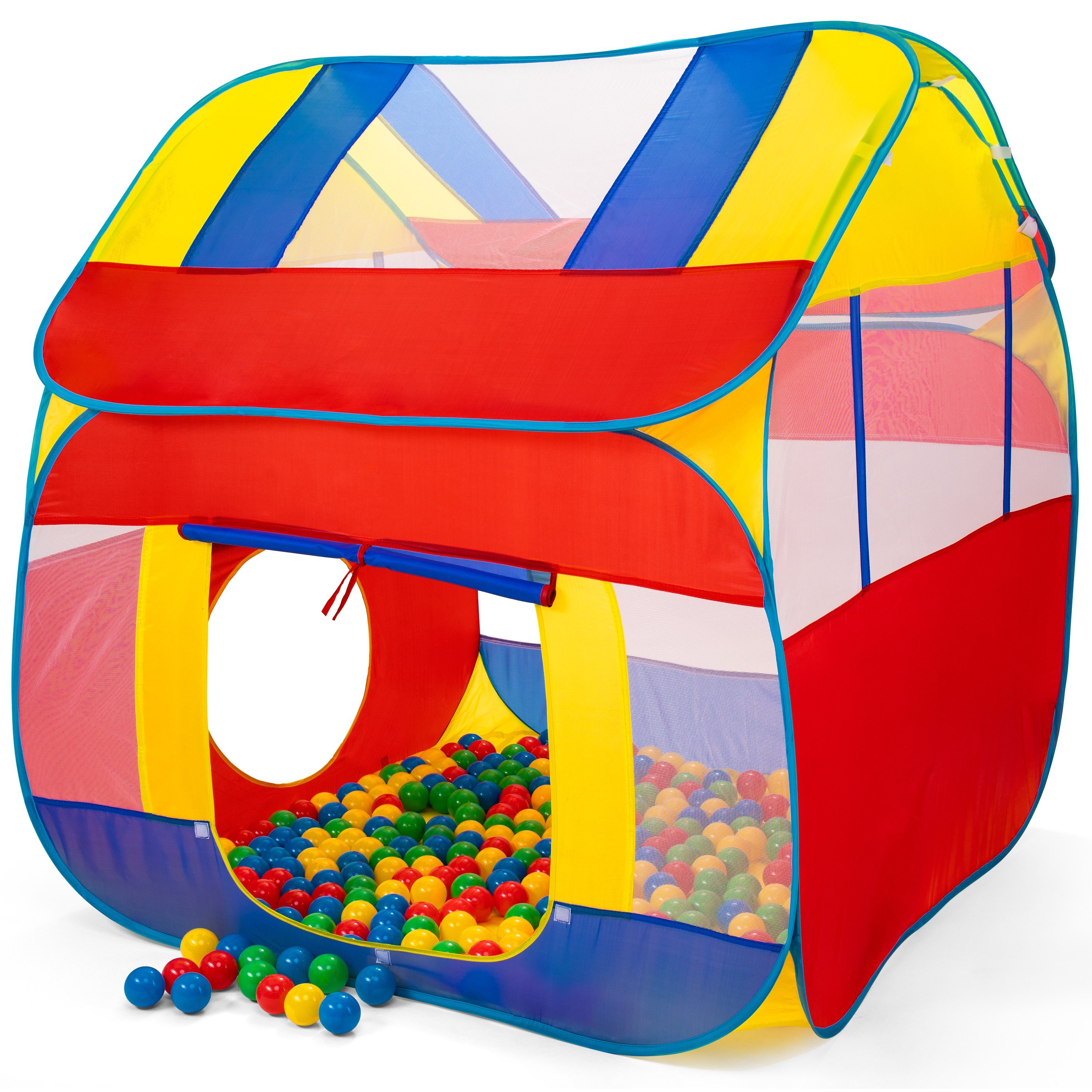 KIDUKU Bällebad KIDUKU® Bällebad Spielzelt mit 300 Bällen + Tasche, Kinderzelt für drinnen und draußen