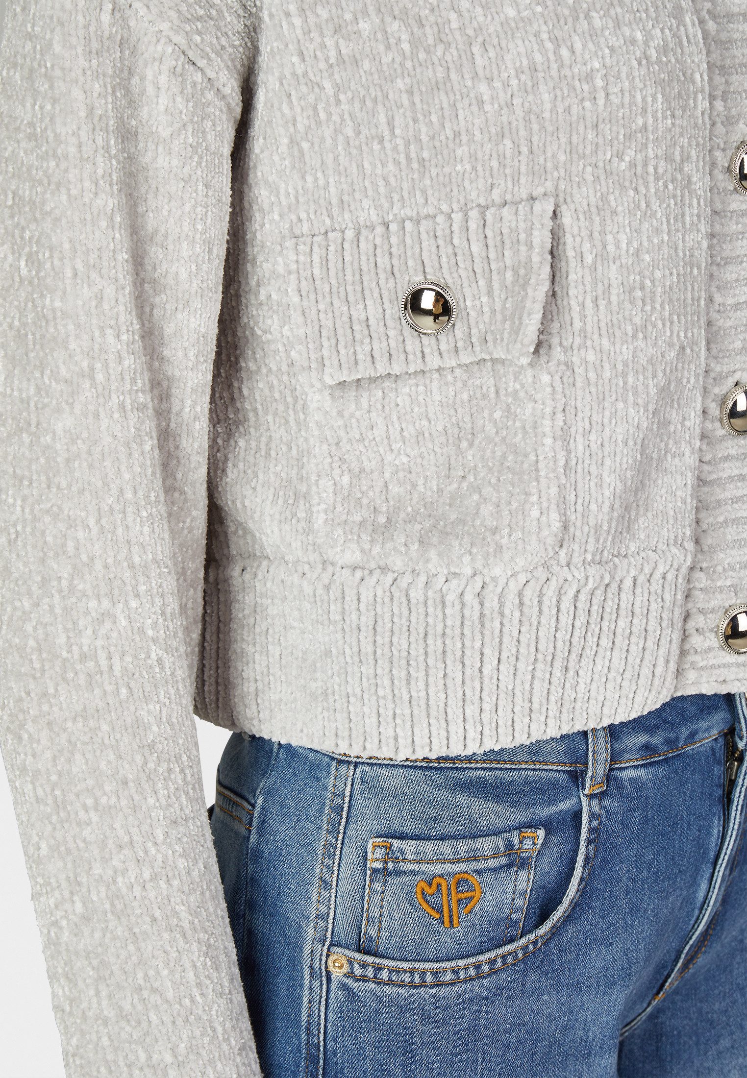 MARC AUREL Strickjacke aus Chenille