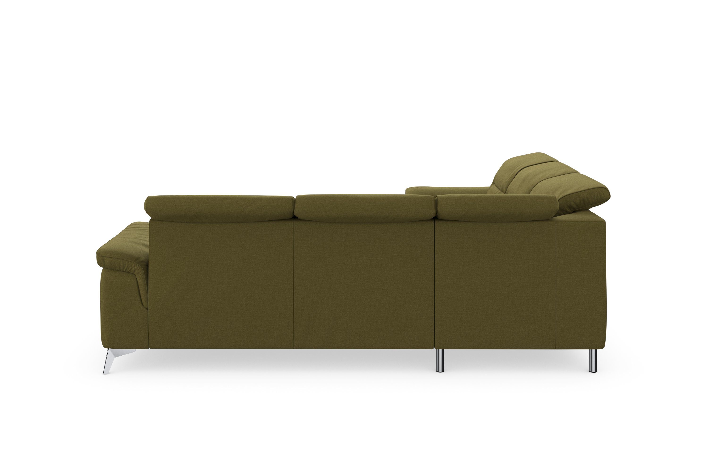 sit&more Ecksofa Sinatra, optional Kopfteilverstellung und Armteilfunktion mit