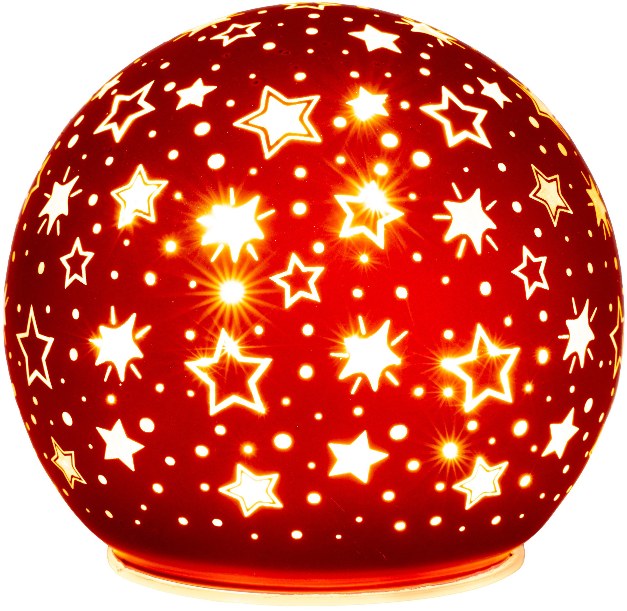 SIKORA Dekoobjekt DK30 LED Glas Nachtlicht Leuchtkugel Sternen Motiv mit Ti günstig online kaufen