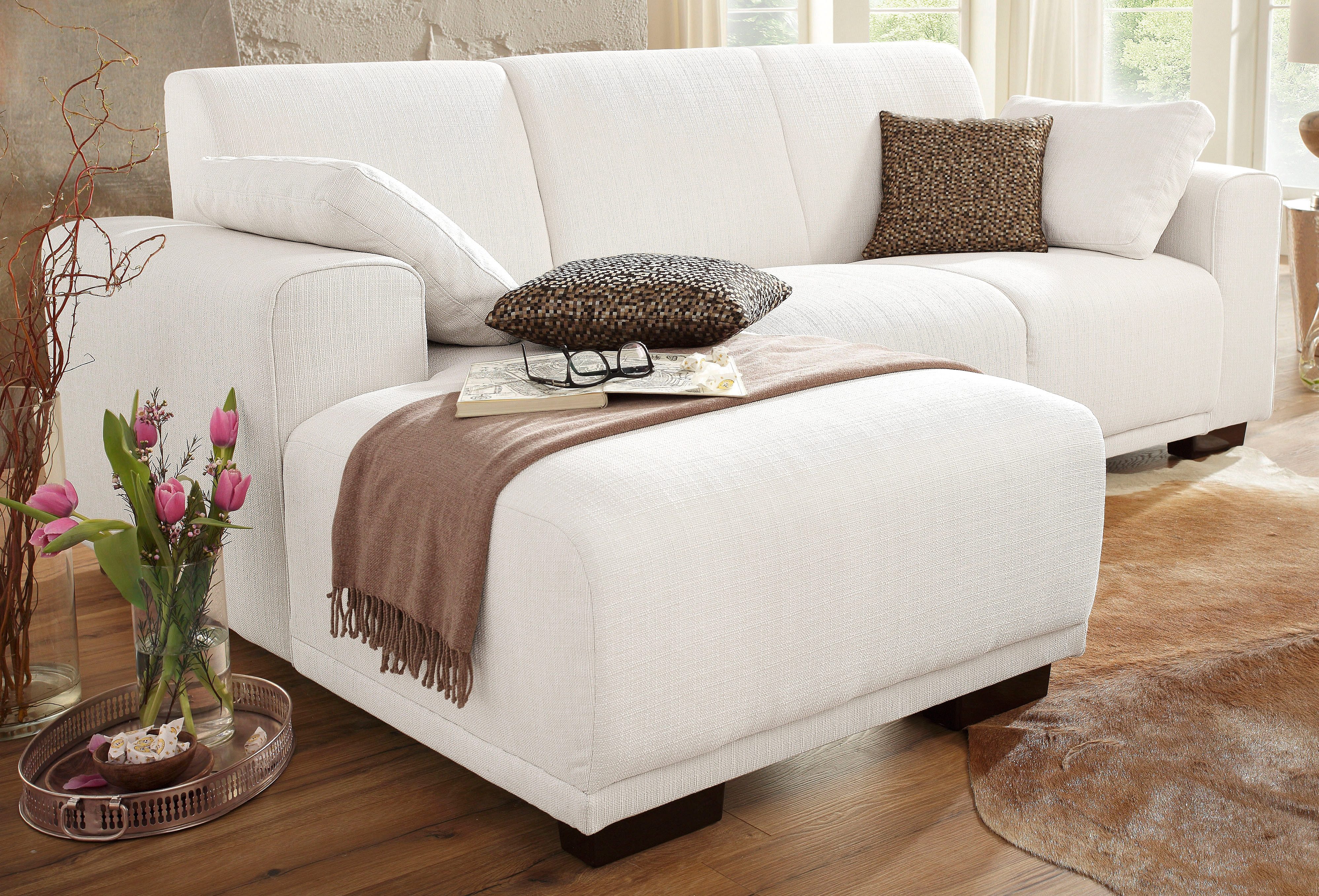 Polsterecke BORNHOLM von HOME AFFAIRE in creme,Struktur - ab 399,99€