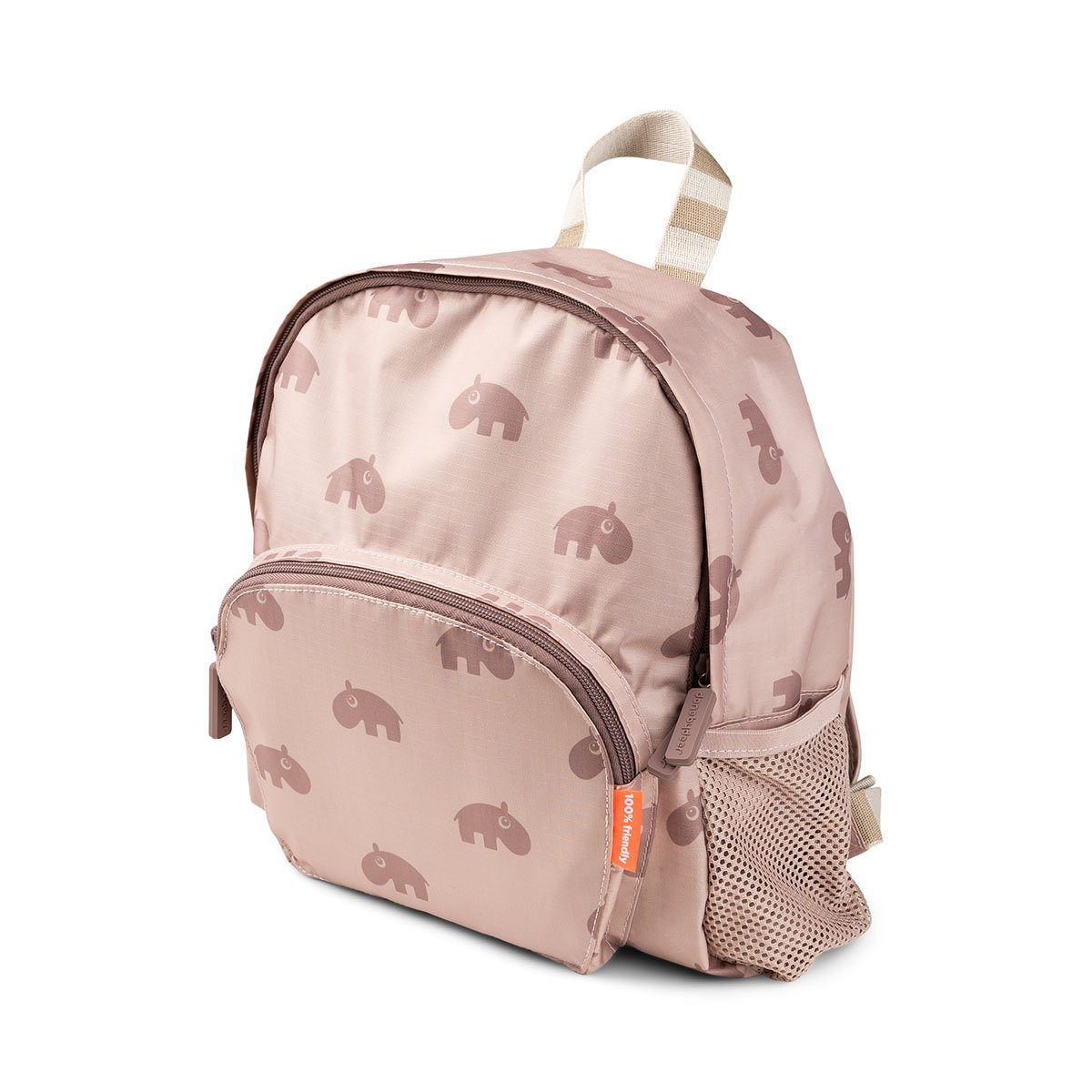 Done by Deer Kinderrucksack Kinderrucksack Ozzo Rosa Seitentaschen One-Klick-Brustgurt