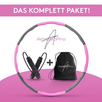 AthleticPro Hula-Hoop-Reifen AthleticPro Hula Hoop Reifen Erwachsene [0.75-1kg] - Steckbarer Reifen