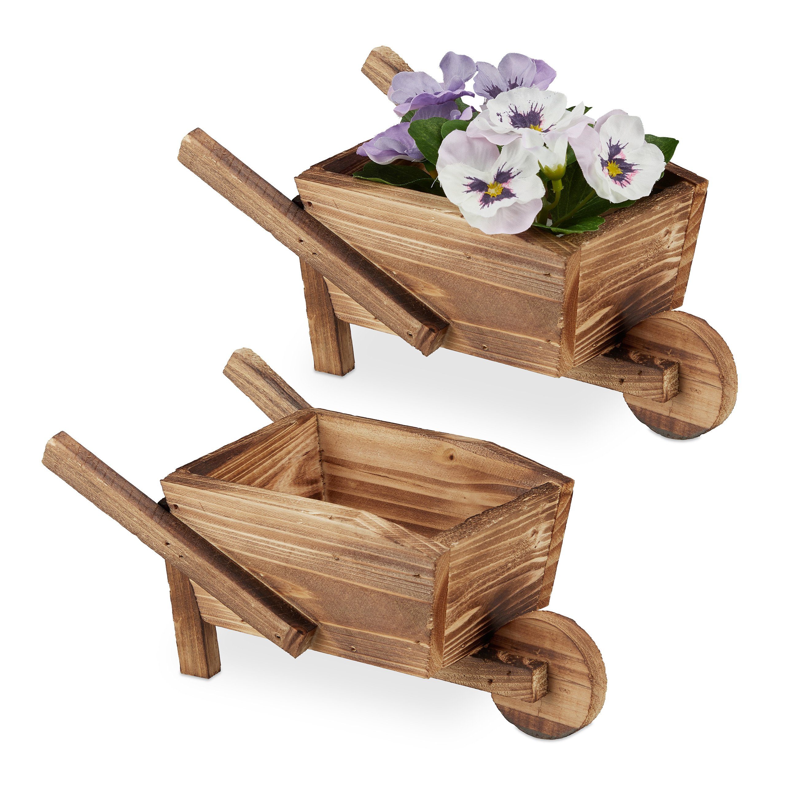 Blumentopf Pflanzschubkarre 2er Set