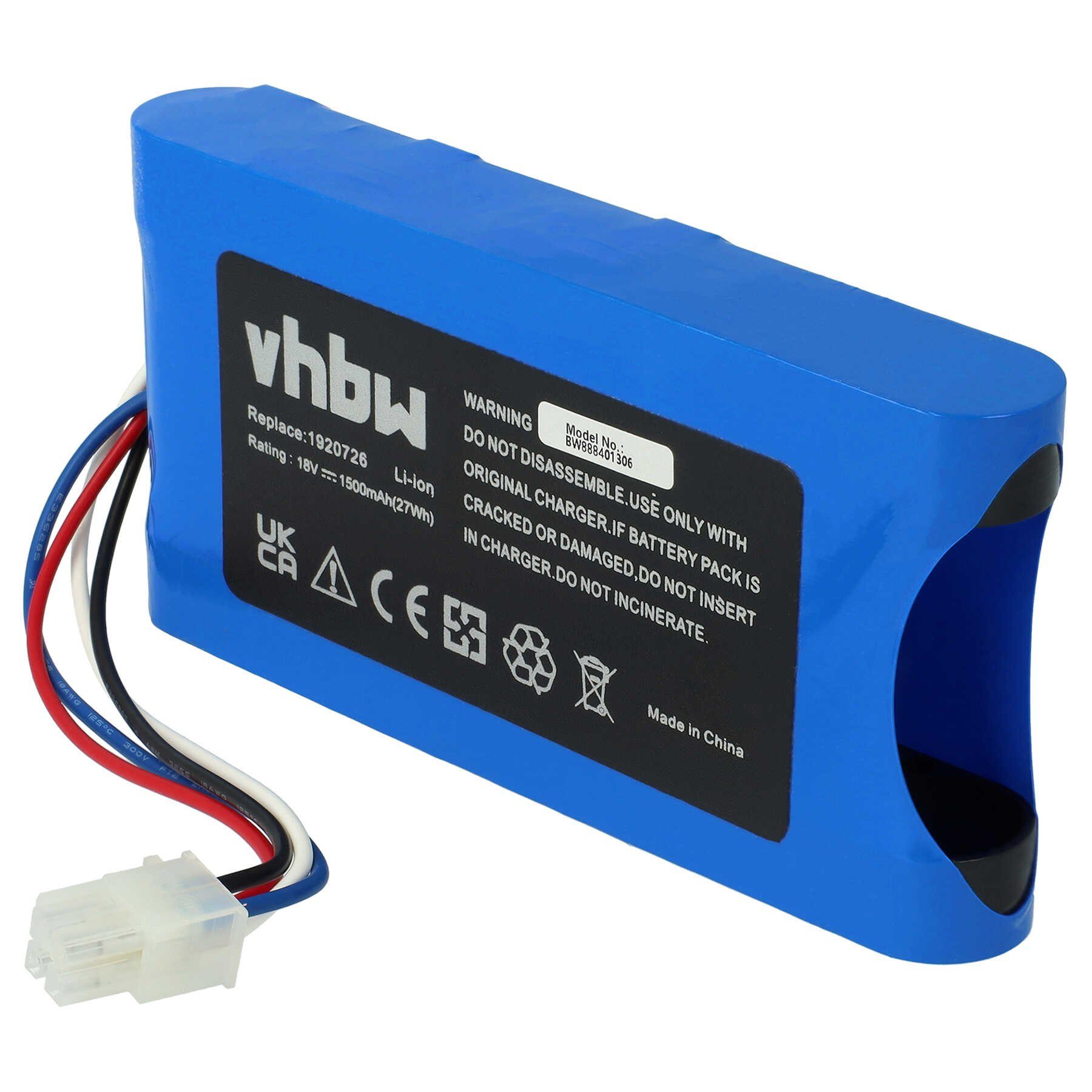 vhbw Ersatz für Yard Force 1920726 für Akku Li-Ion 1500 mAh (18 V)