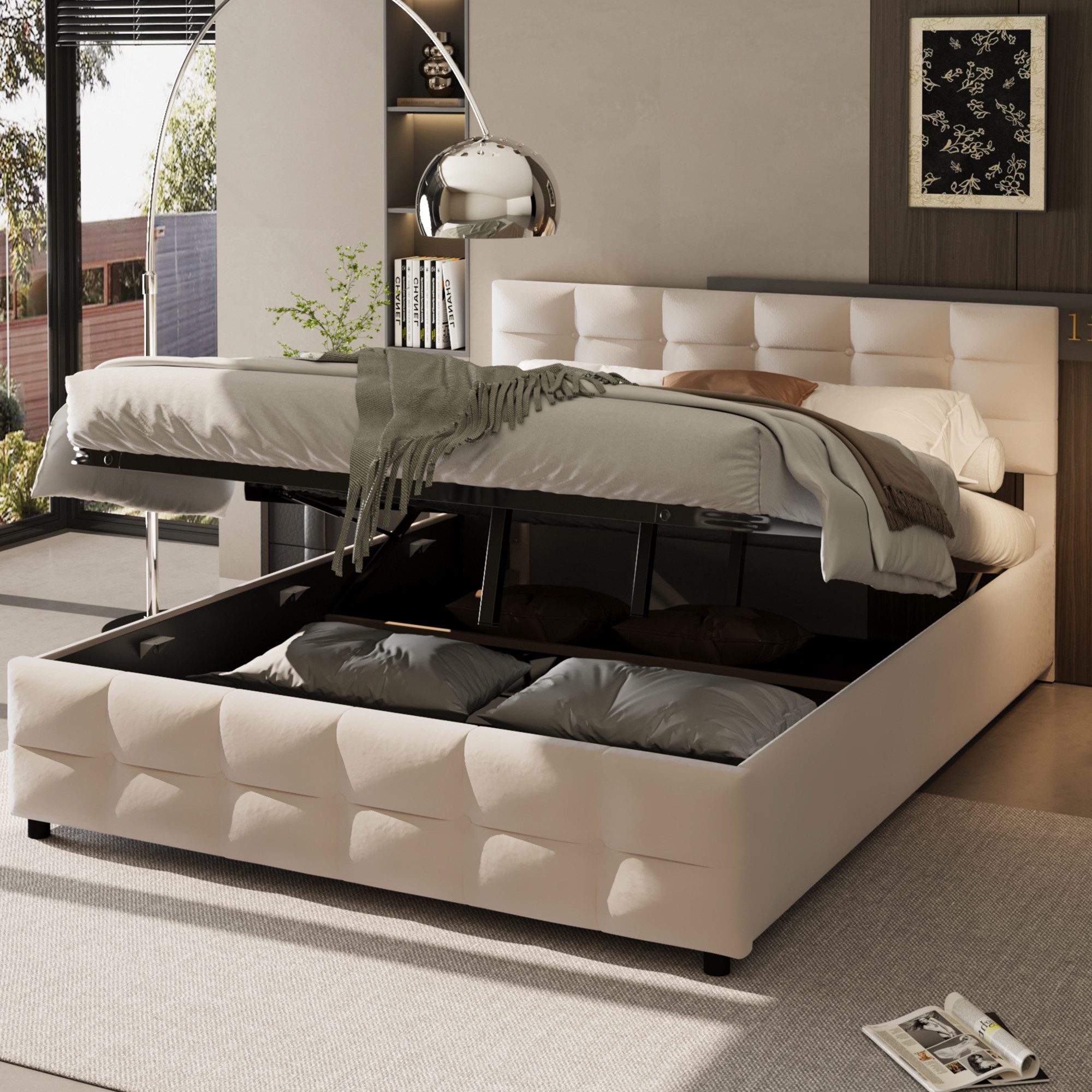 STILVORA Polsterbett 180x200 Bettgestell mit Matratze,Jugendbett günstig online kaufen