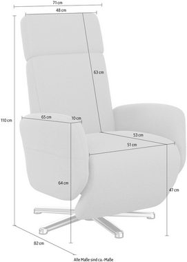 sit&more TV-Sessel Grenoble, wahlweise mit 2 Motoren und Akku und Aufstehhilfe